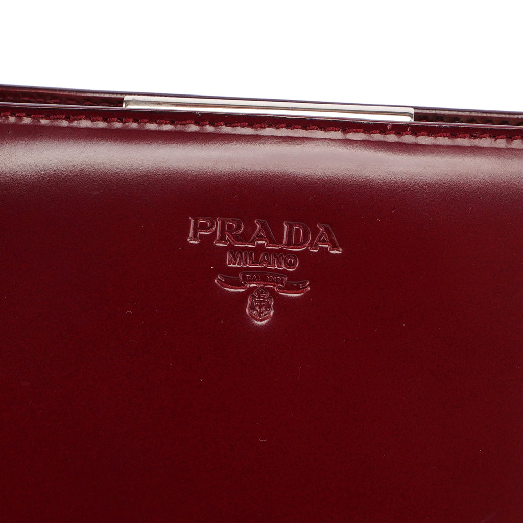 B7389 Burgundy Spazzolato Clutch Tote Bag