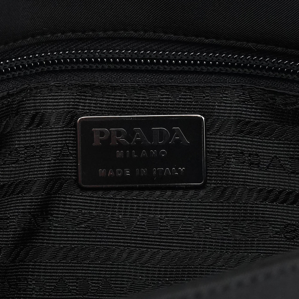 B7415 Black Tessuto Nylon Top Handle Bag