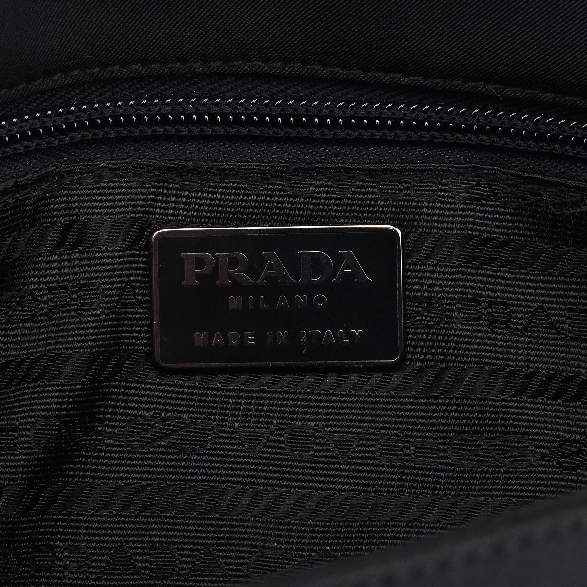 B7415 Black Tessuto Nylon Top Handle Bag