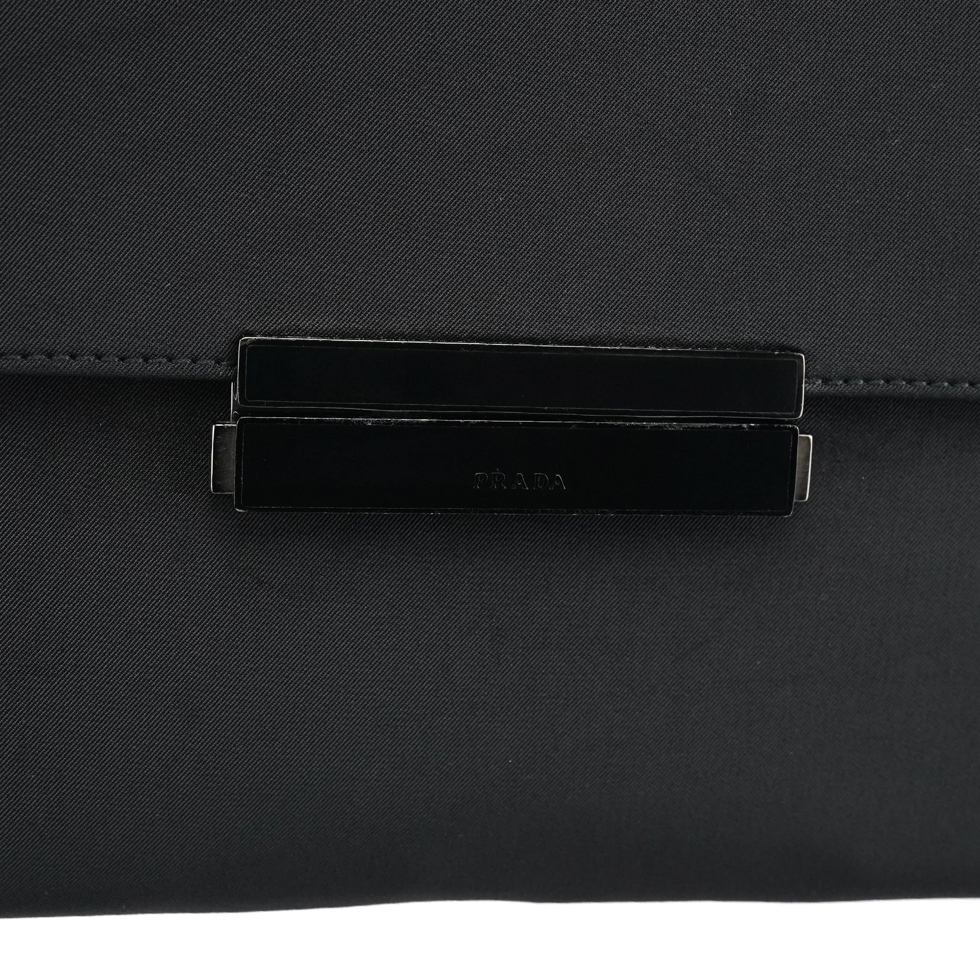 B7415 Black Tessuto Nylon Top Handle Bag