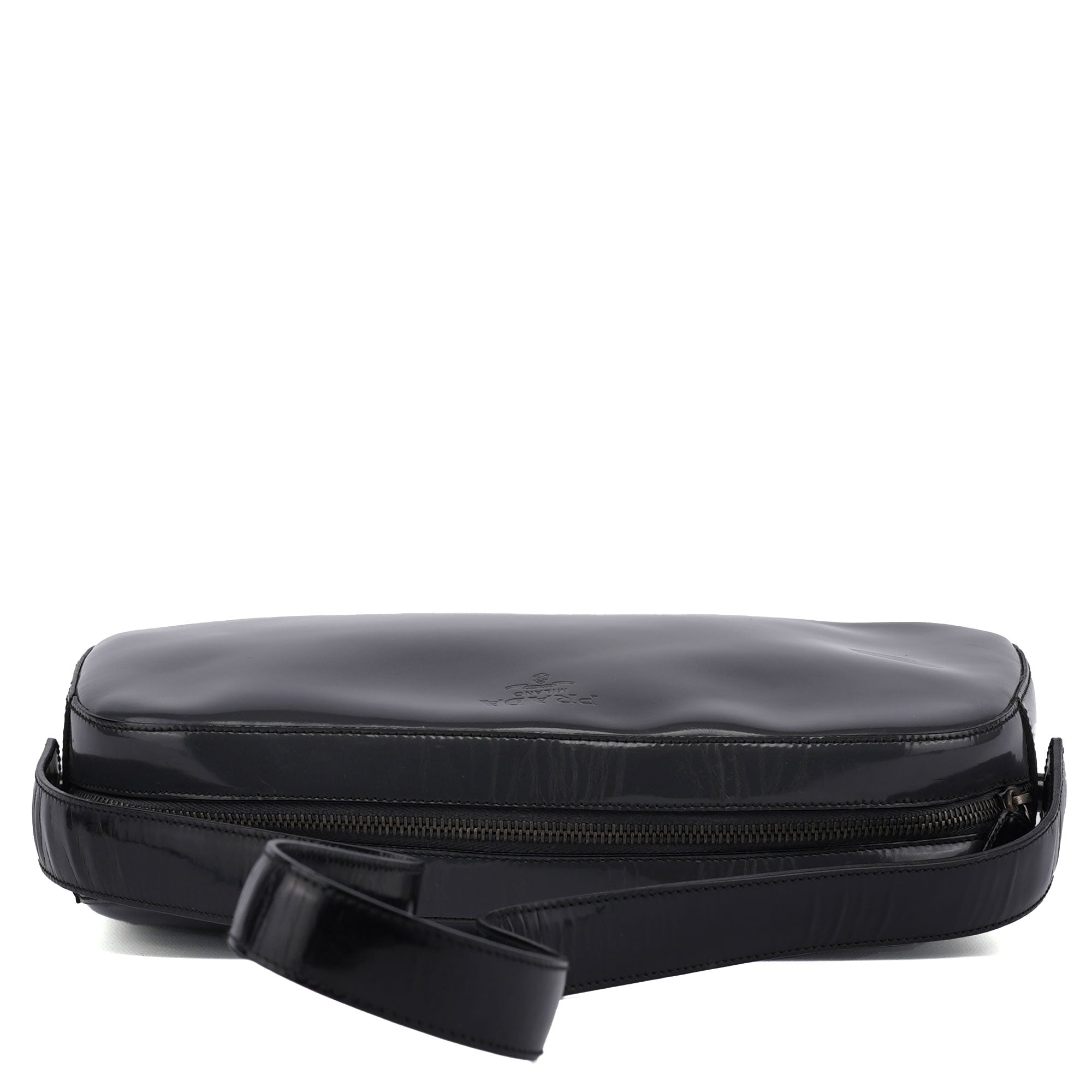 B7446 Anthracite Spazzolato Swivel Shoulder Bag