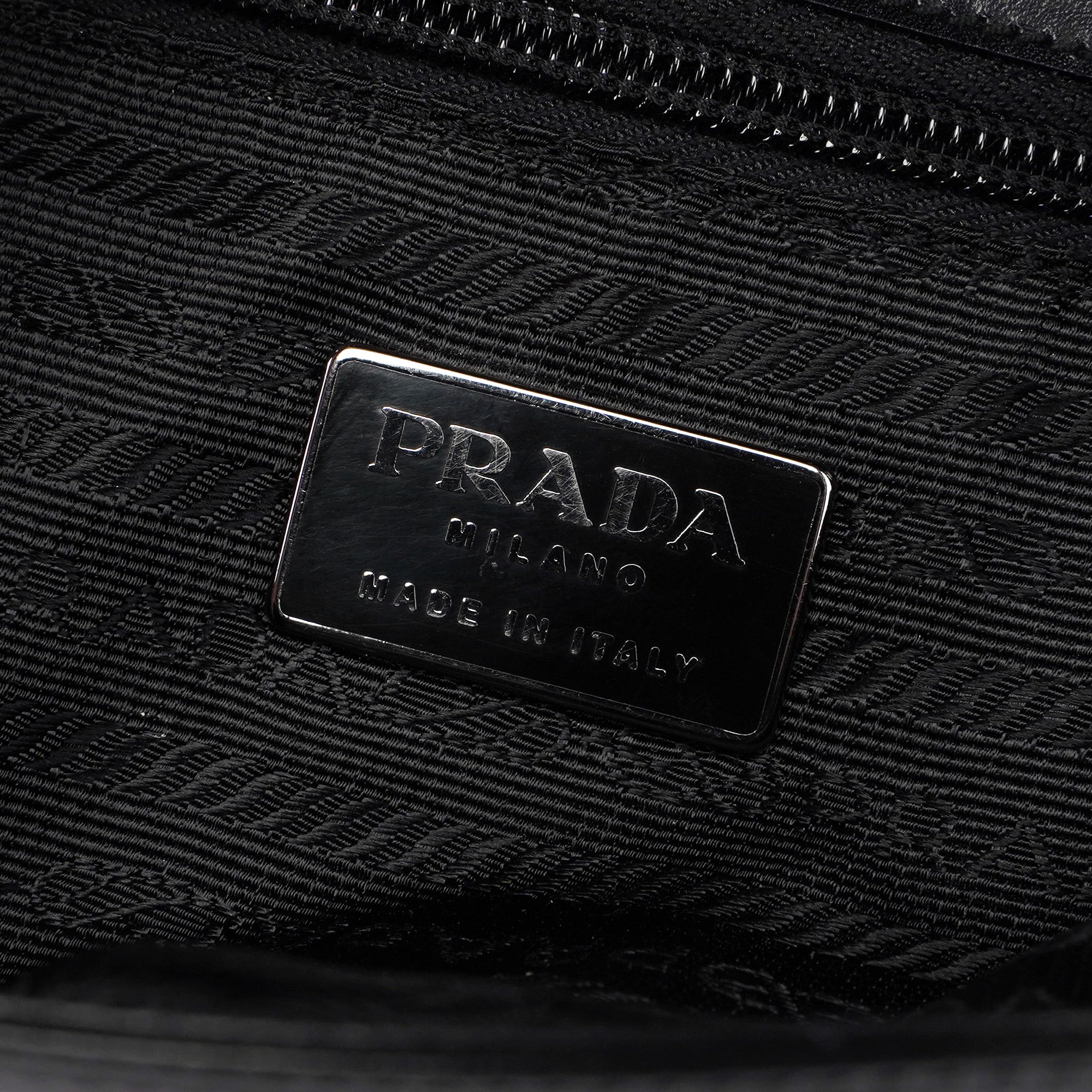 B7495 Black Calfskin Buckle Shoulder Bag