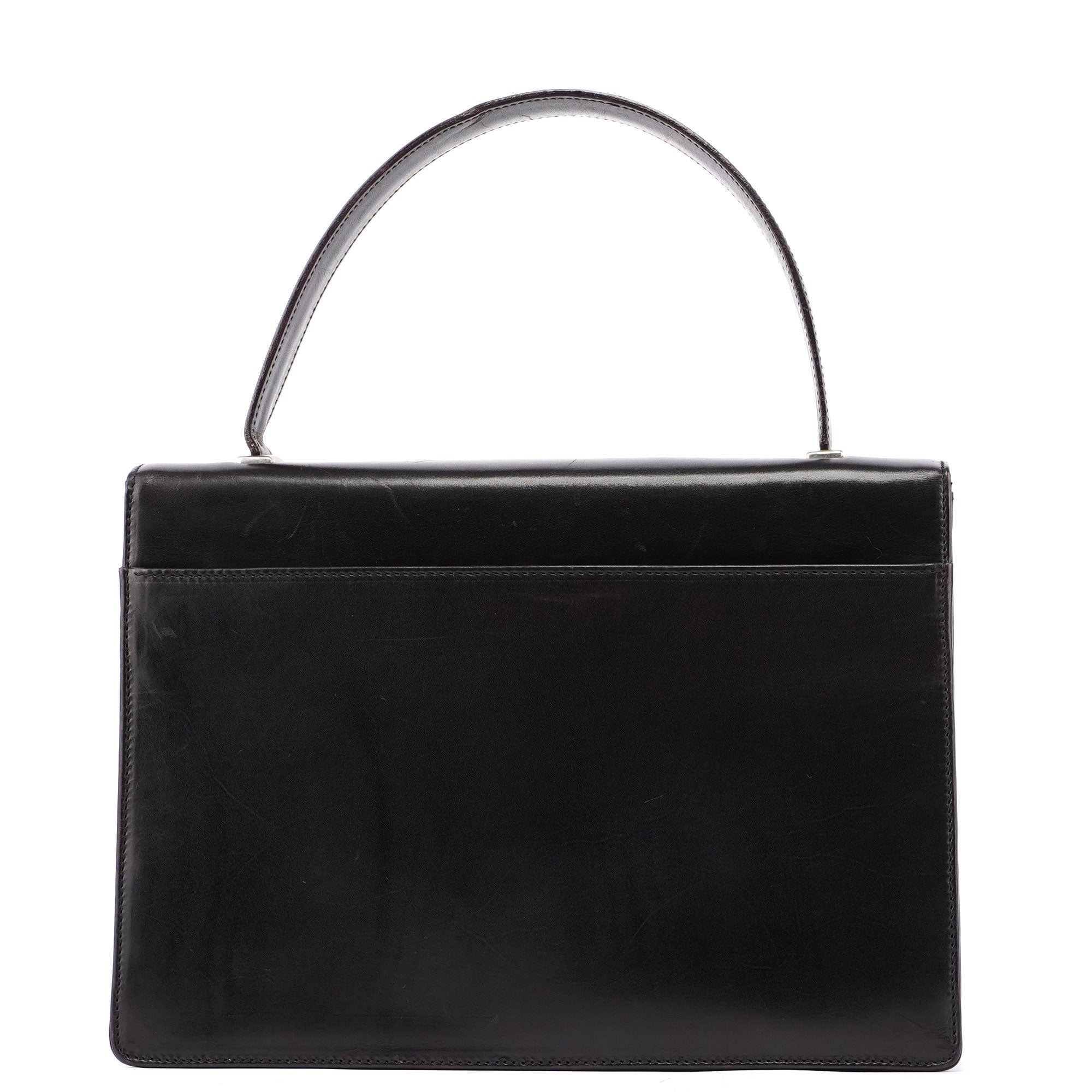 B7521 Brown Vitello Sport Top Handle Bag