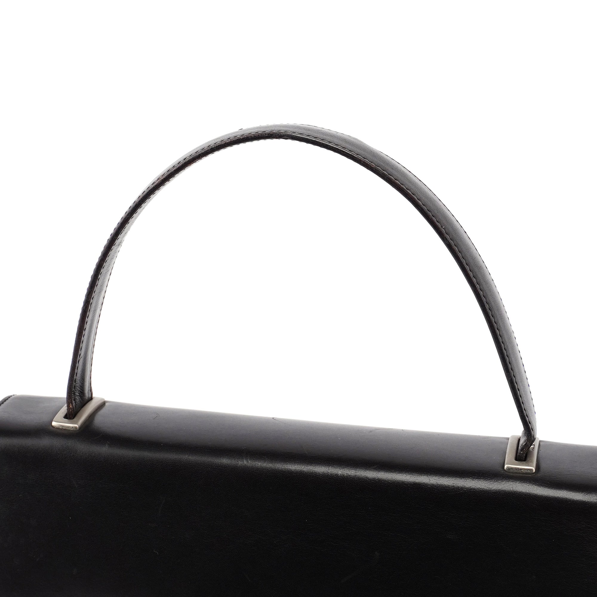 B7521 Brown Vitello Sport Top Handle Bag