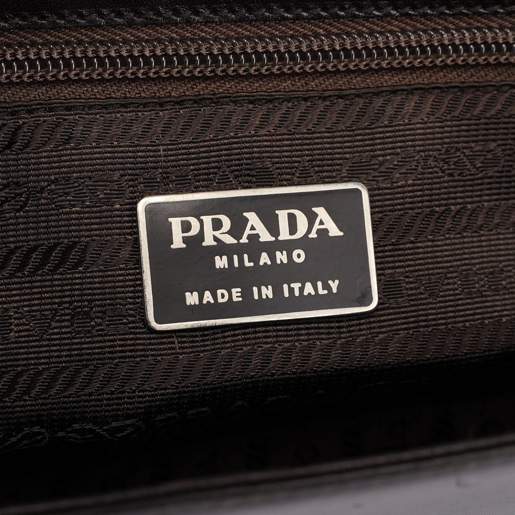 B7521 Brown Vitello Sport Top Handle Bag