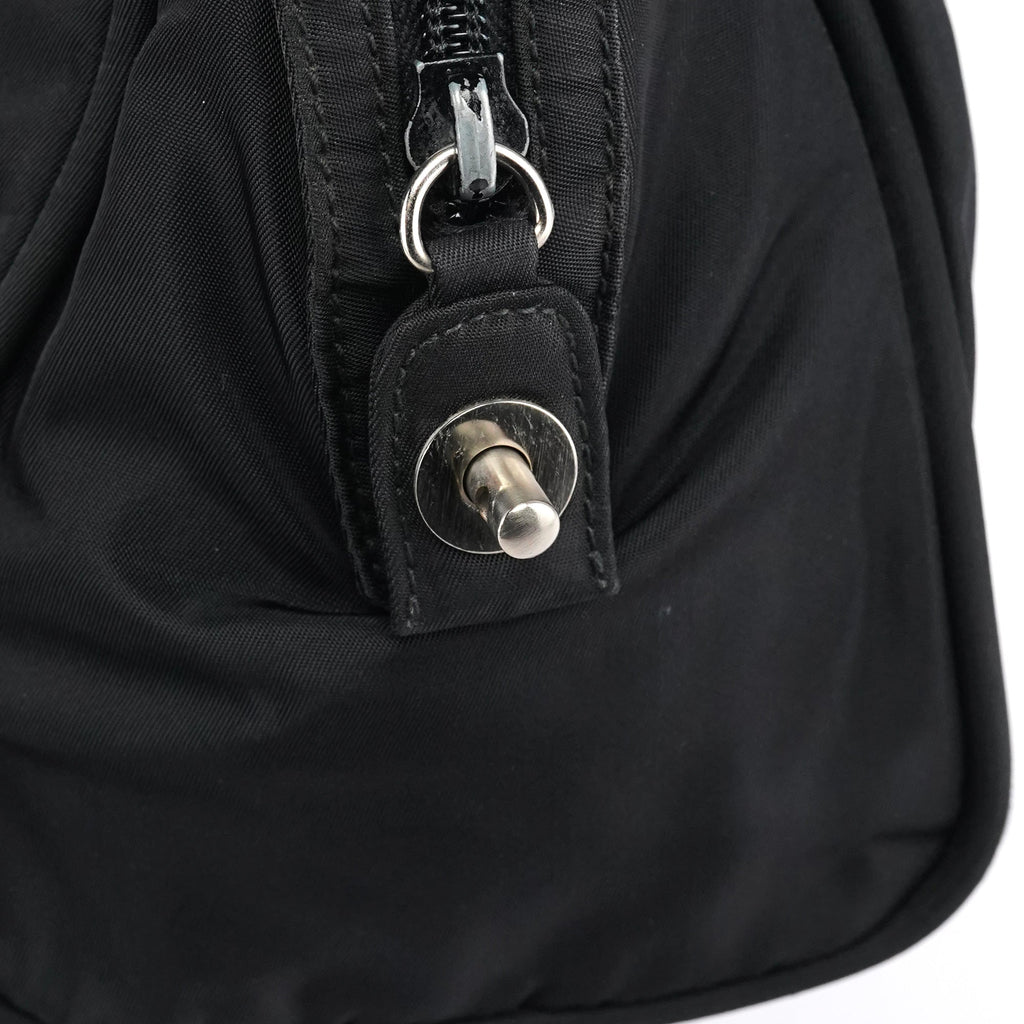 B7562 Black Tessuto Diligenza Tote Bag