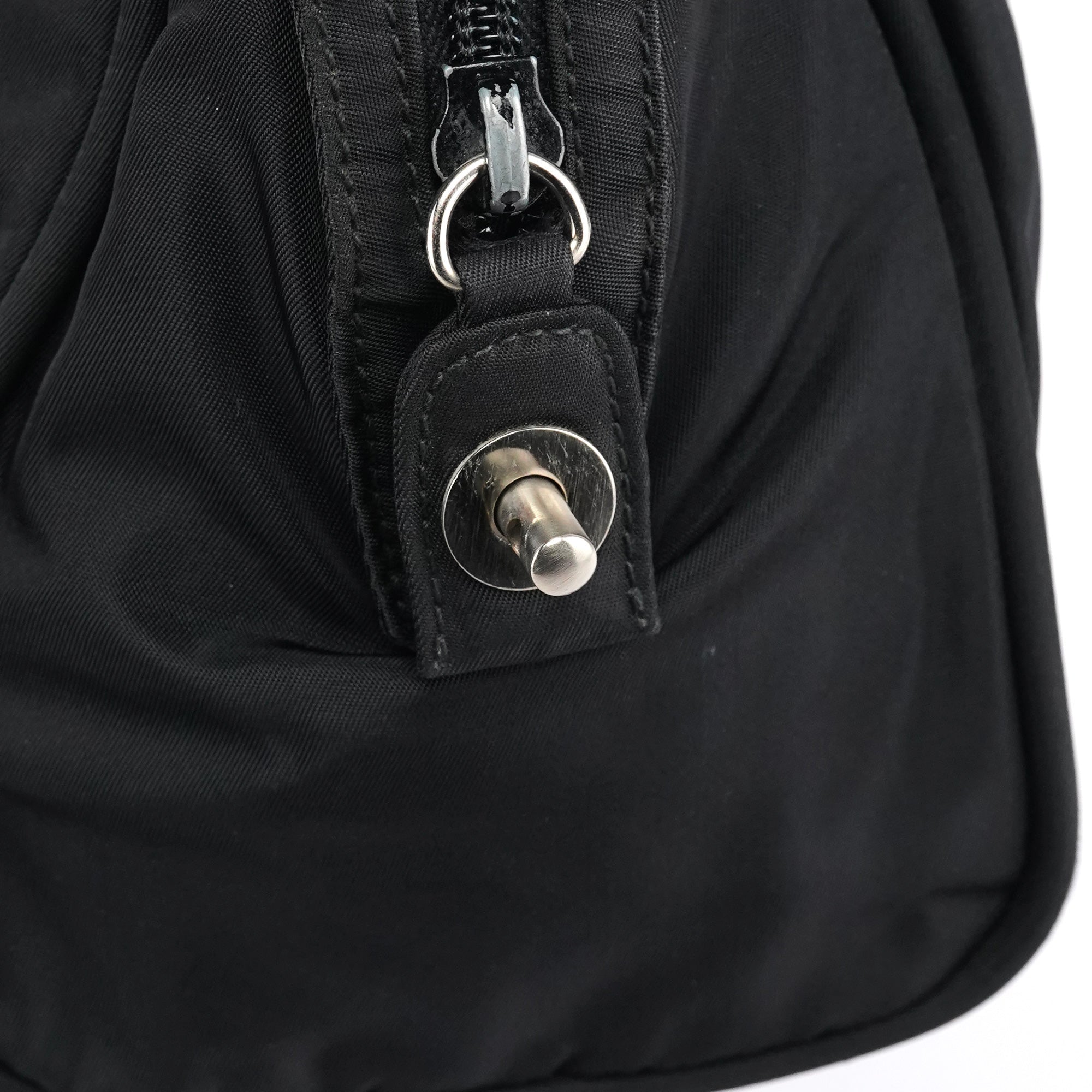 B7562 Black Tessuto Diligenza Tote Bag