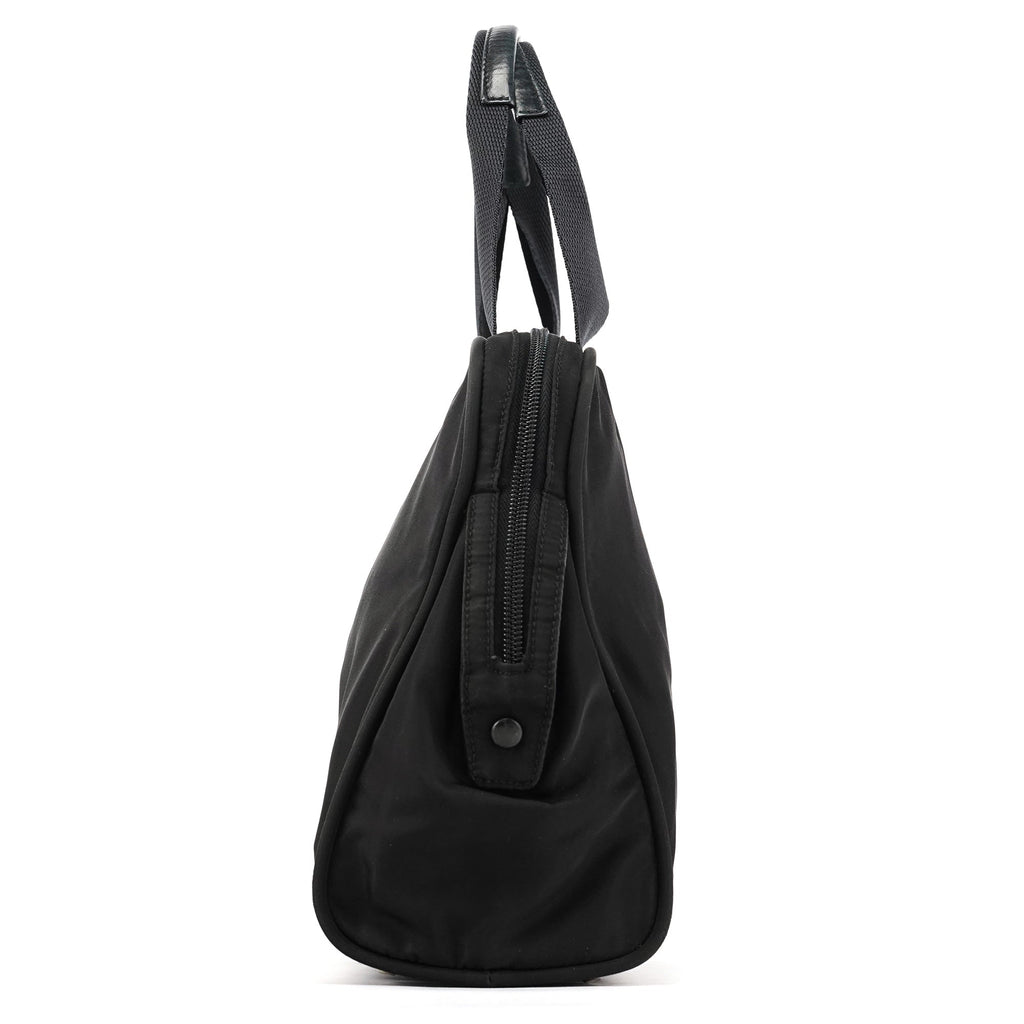 B7562 Black Tessuto Diligenza Tote Bag