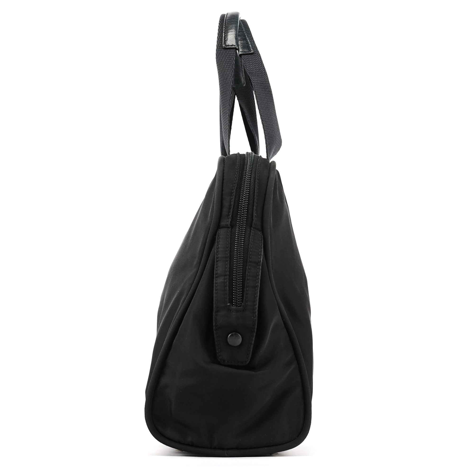 B7562 Black Tessuto Diligenza Tote Bag