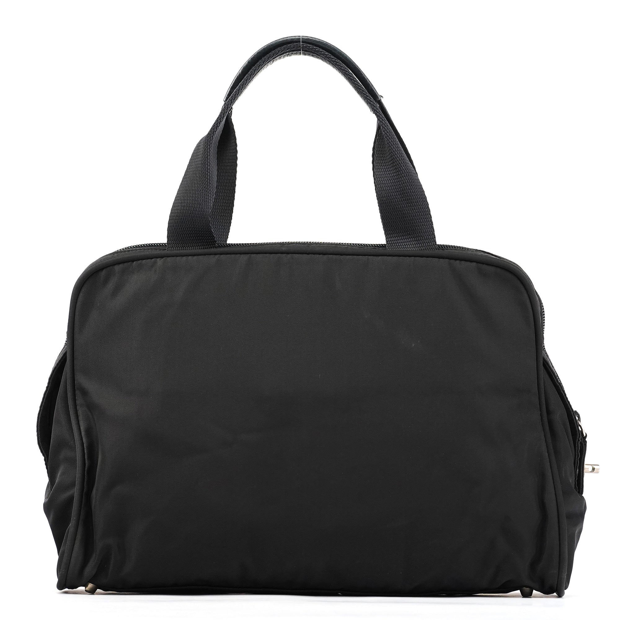 B7562 Black Tessuto Diligenza Tote Bag