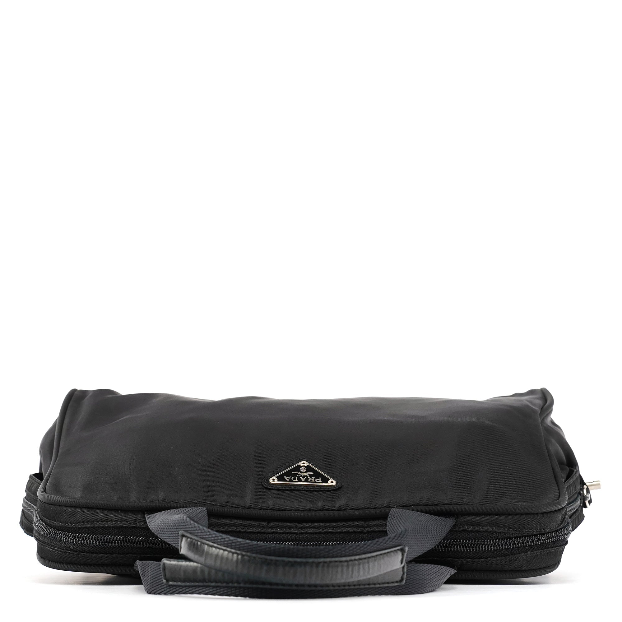 B7562 Black Tessuto Diligenza Tote Bag
