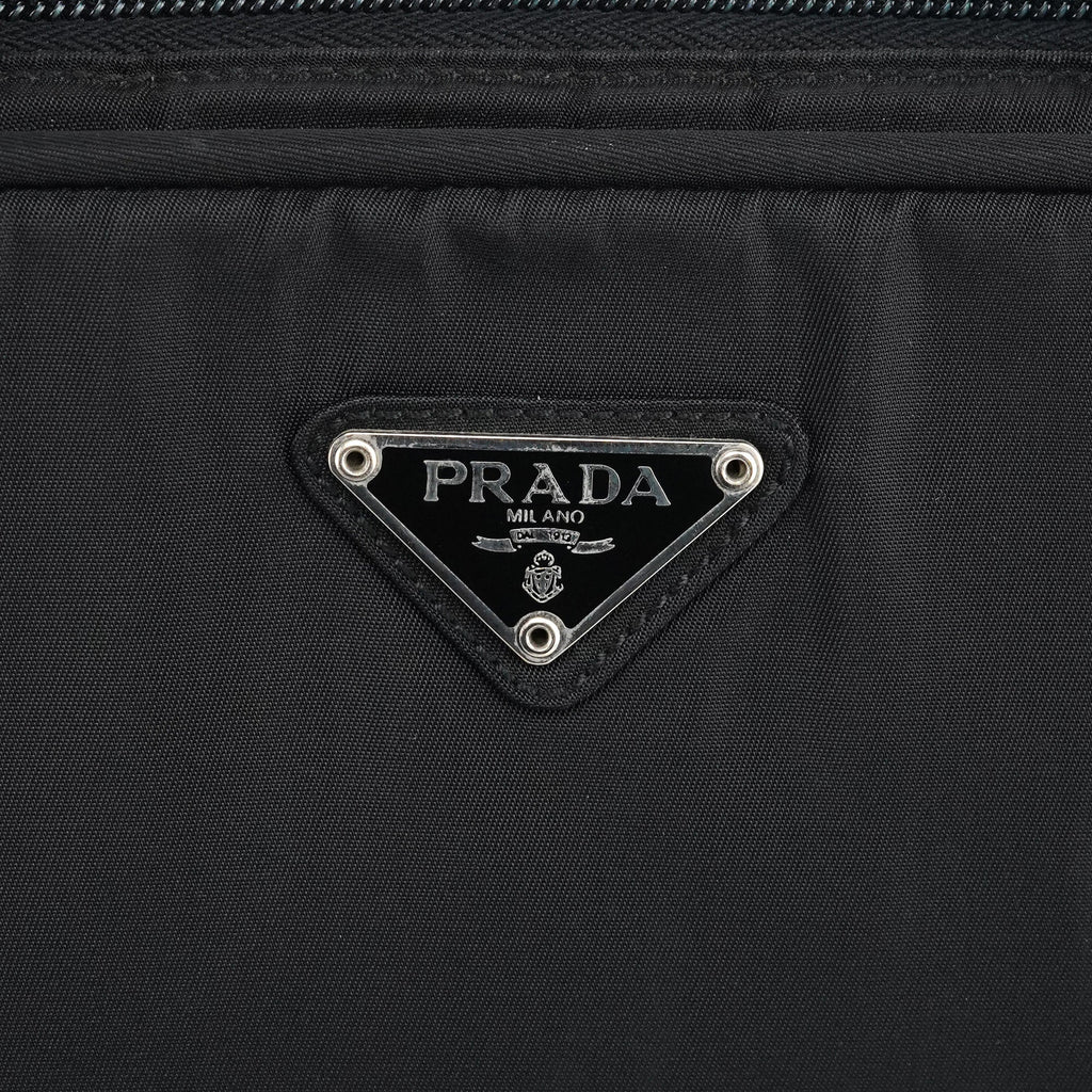 B7562 Black Tessuto Diligenza Tote Bag