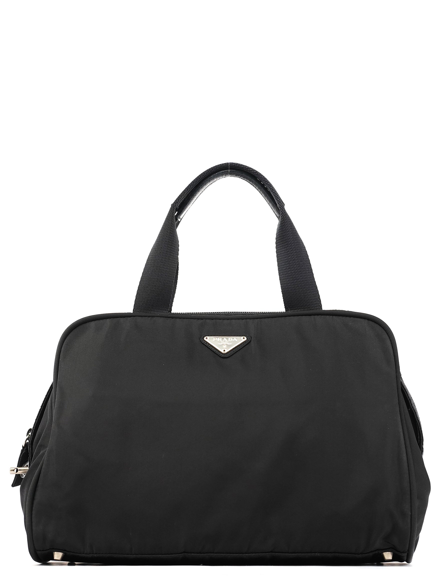 B7562 Black Tessuto Diligenza Tote Bag