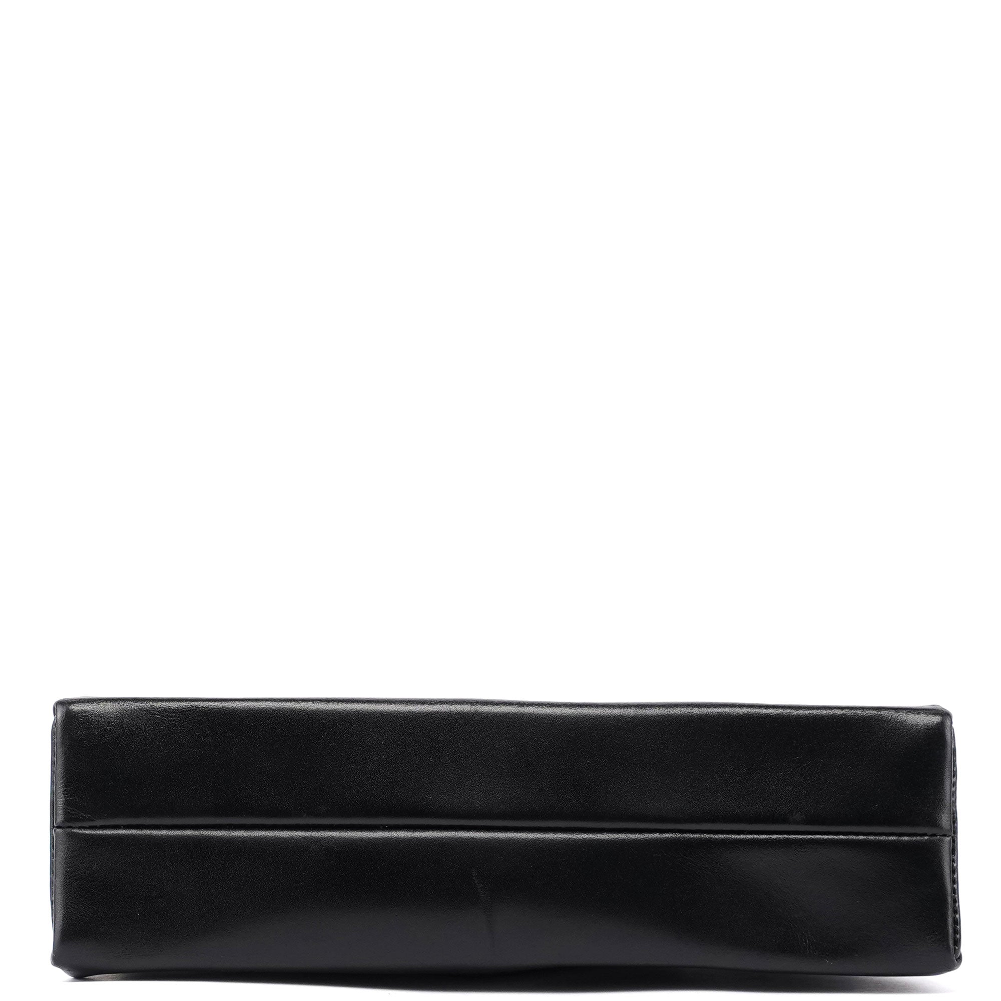 B7710 Black Calfskin Clutch Tote Bag