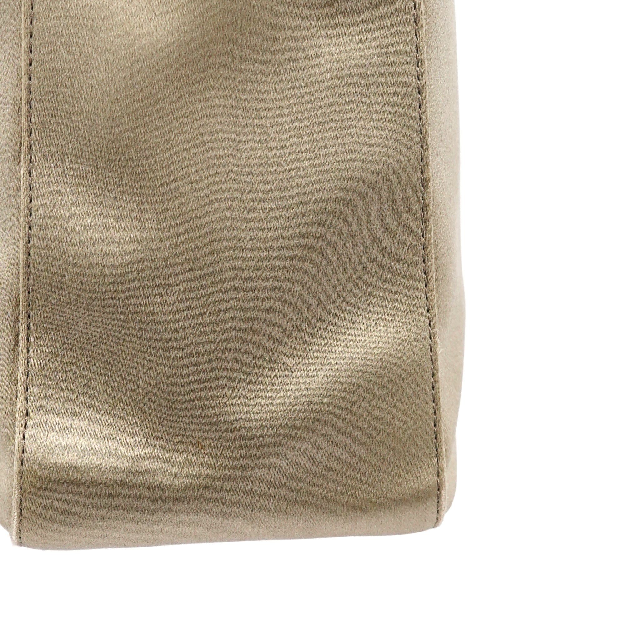 B8572 Beige Raso Plex Satin Plastic Tote Bag