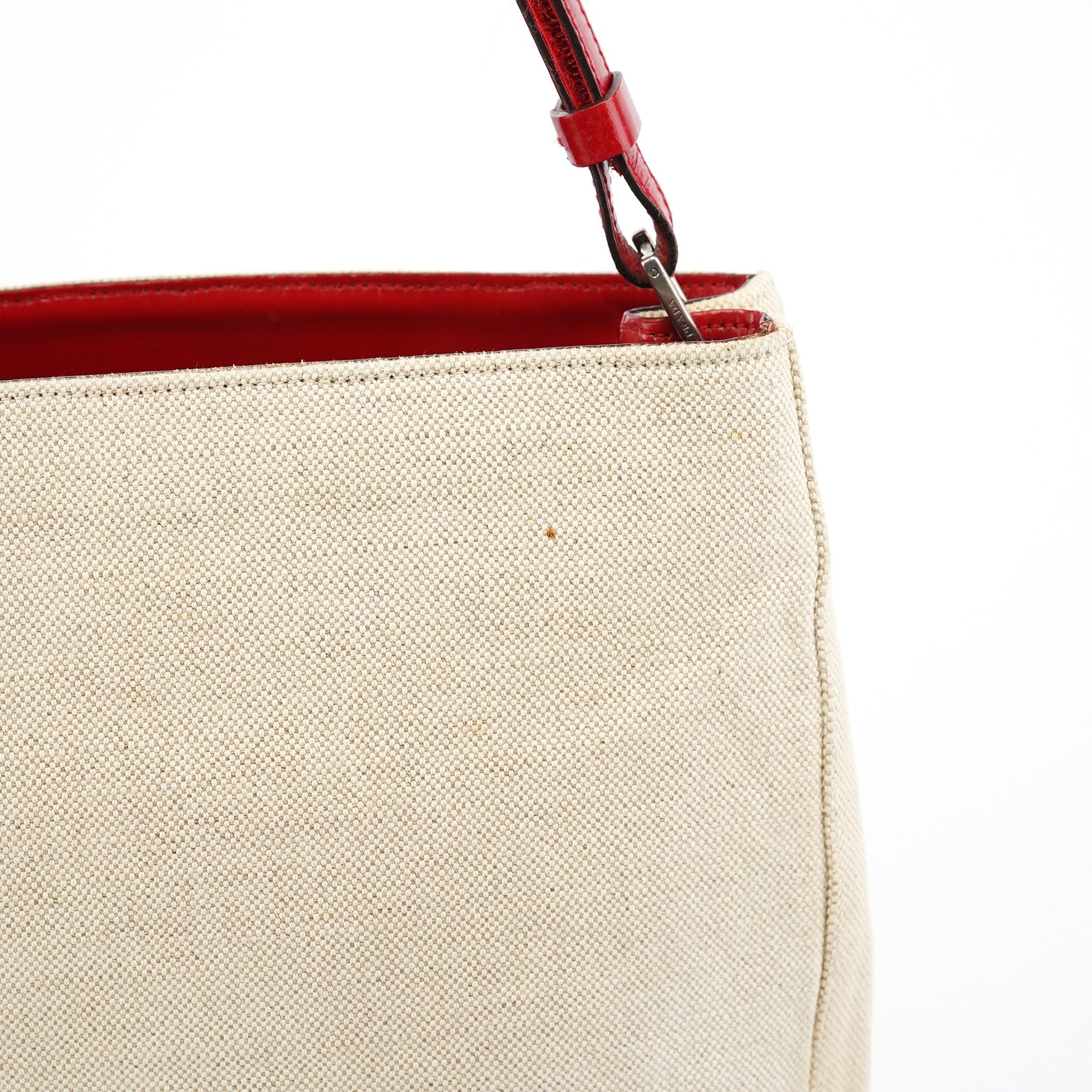 B8889 Beige Red Canapa Tea Shoulder Bag