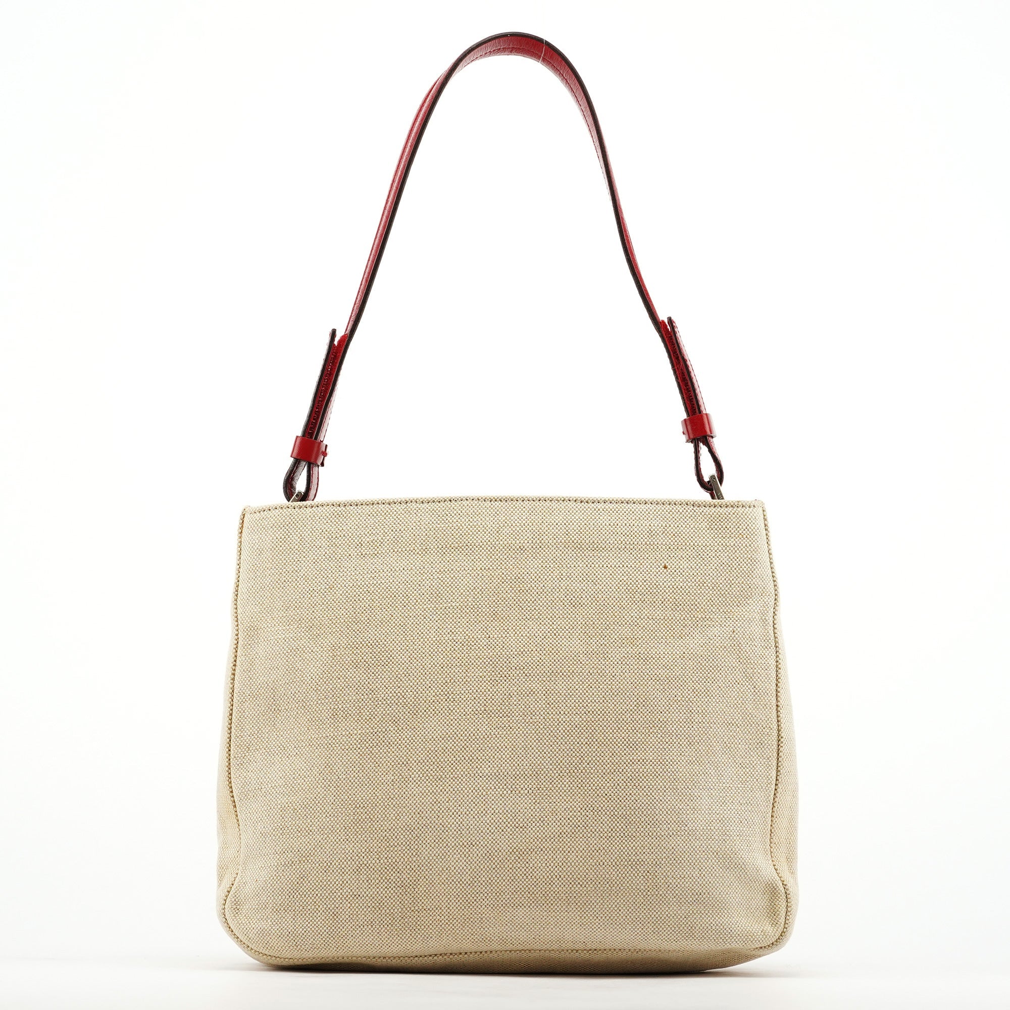 B8889 Beige Red Canapa Tea Shoulder Bag