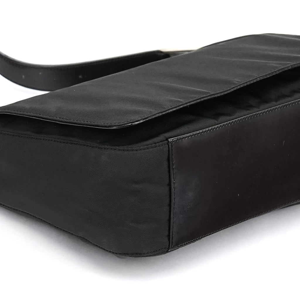 B9231 Dark Green Tessuto Spazzolato Shoulder Bag
