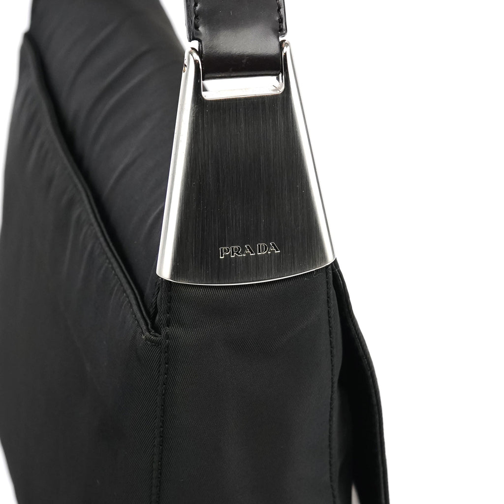 B9231 Dark Green Tessuto Spazzolato Shoulder Bag