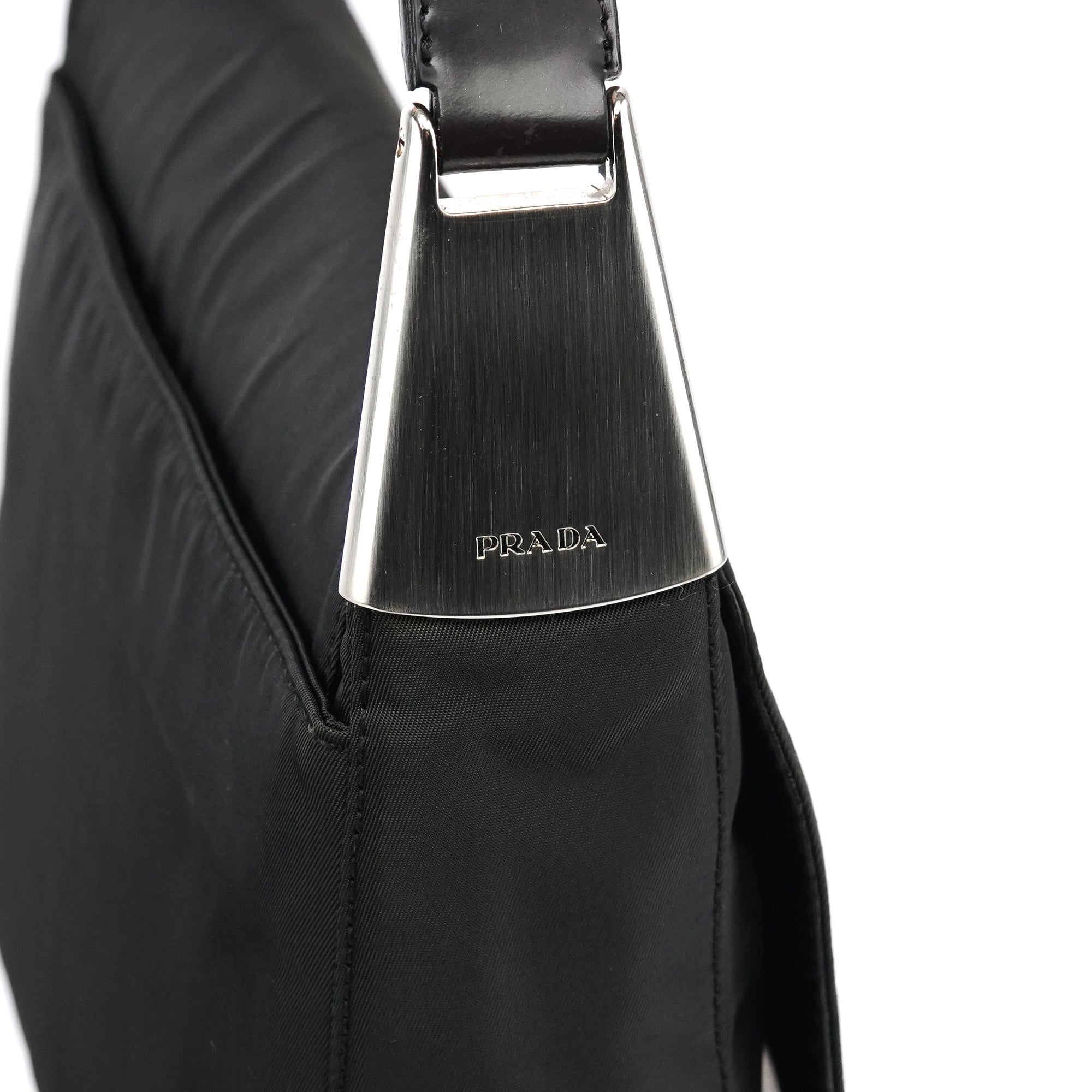 B9231 Dark Green Tessuto Spazzolato Shoulder Bag