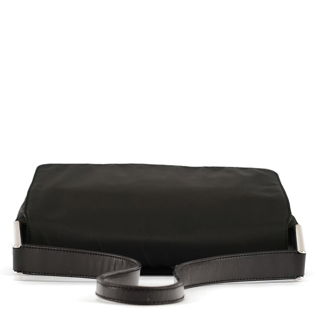 B9231 Dark Green Tessuto Spazzolato Shoulder Bag