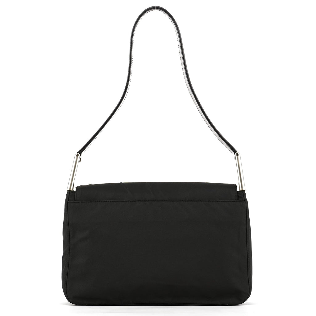 B9231 Dark Green Tessuto Spazzolato Shoulder Bag