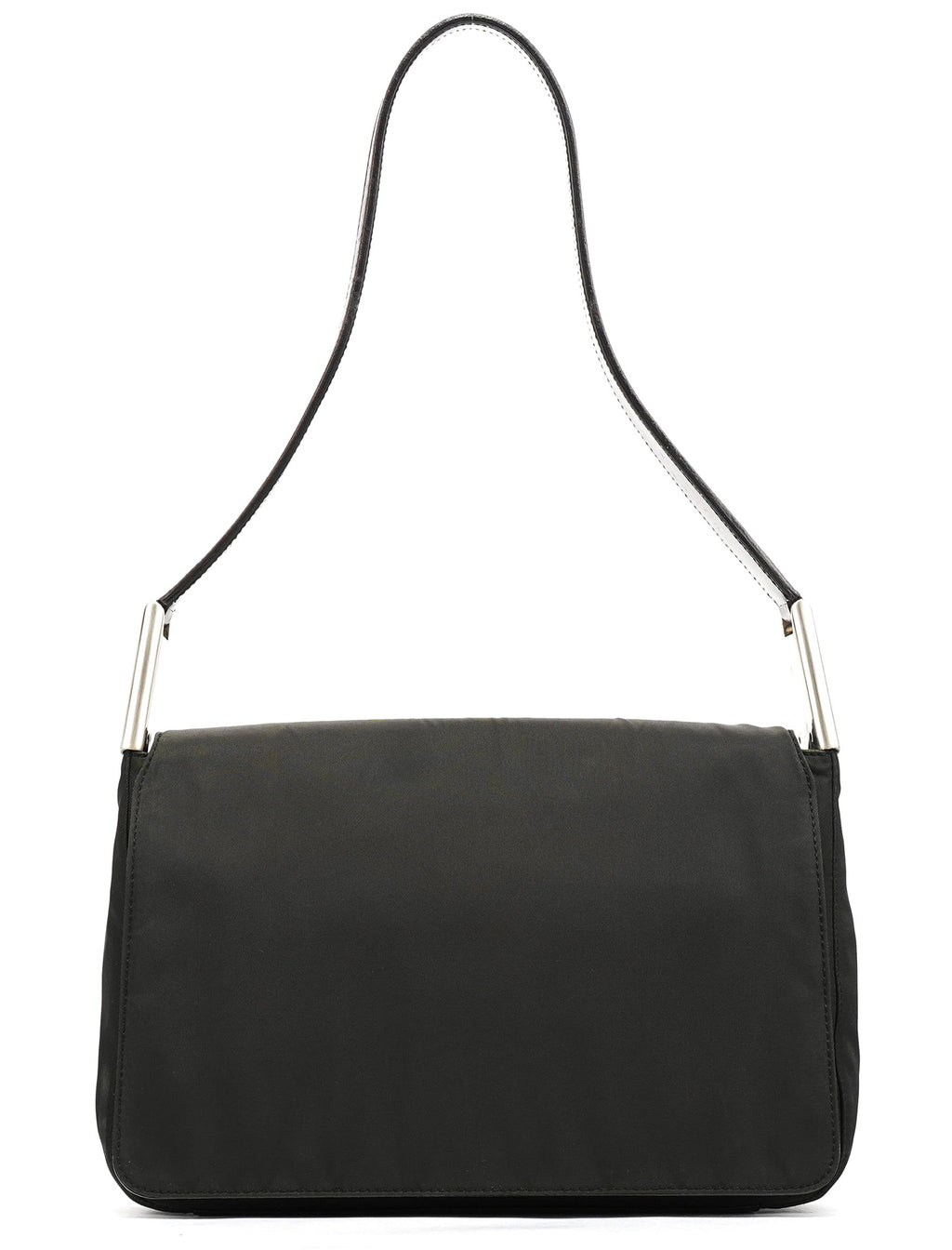 B9231 Dark Green Tessuto Spazzolato Shoulder Bag