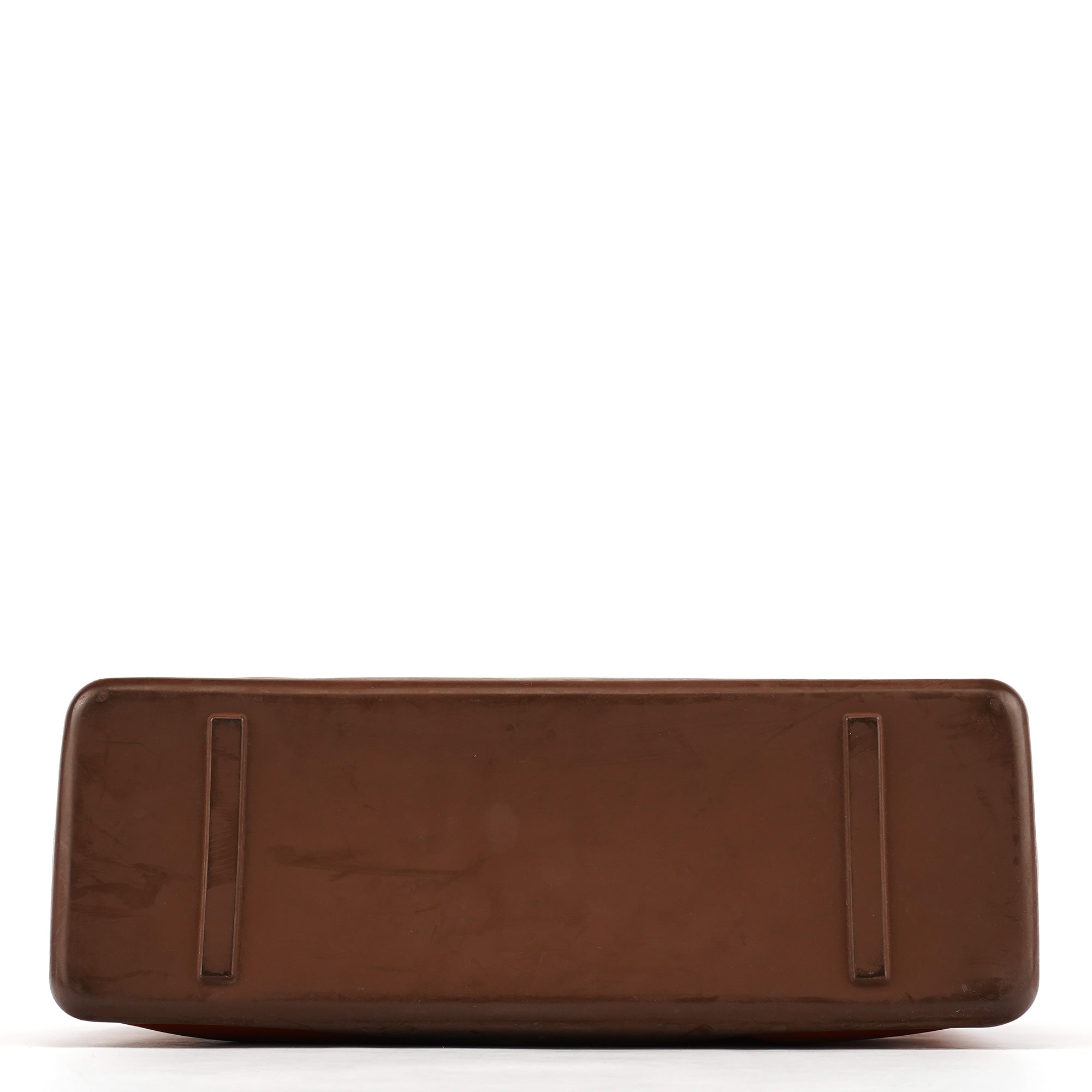 B9262 Cognac Calf Leather Rubber Bottom Tote Bag