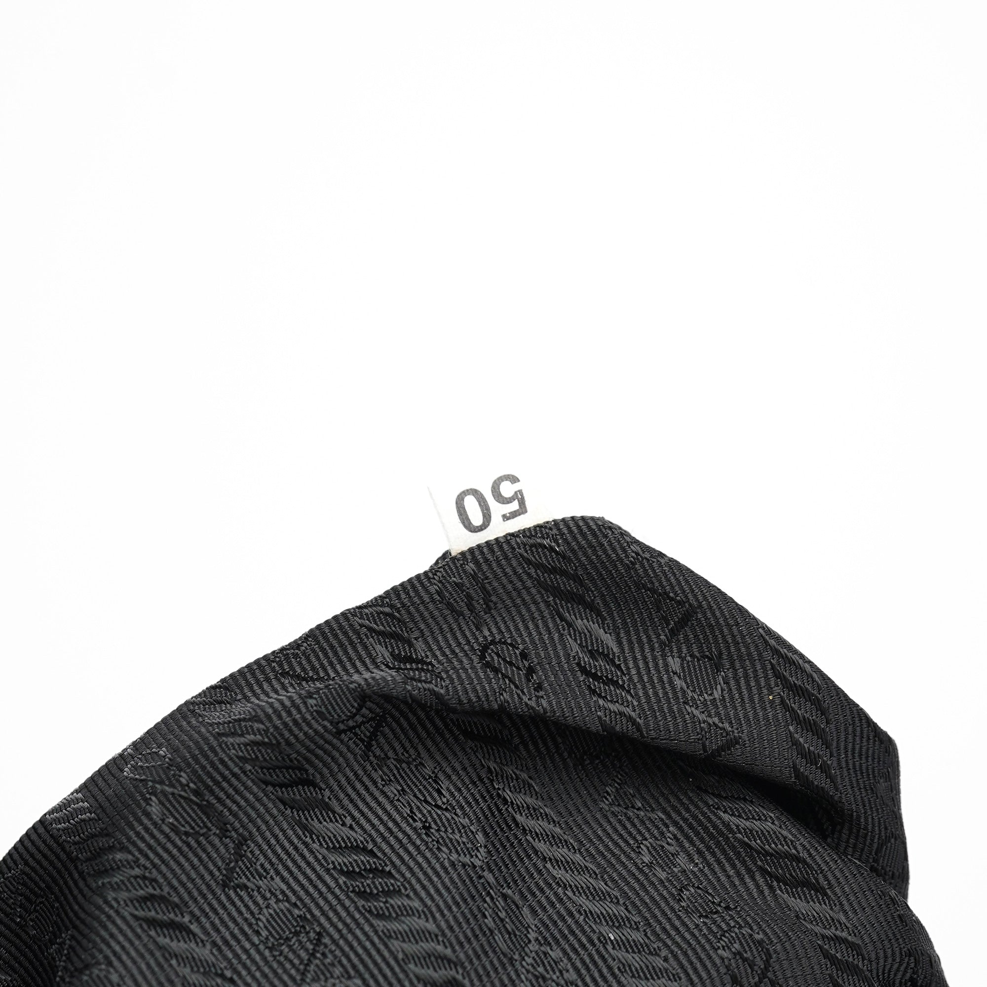 B9282 Black Calfskin Nylon Top Handle Keylock Bag
