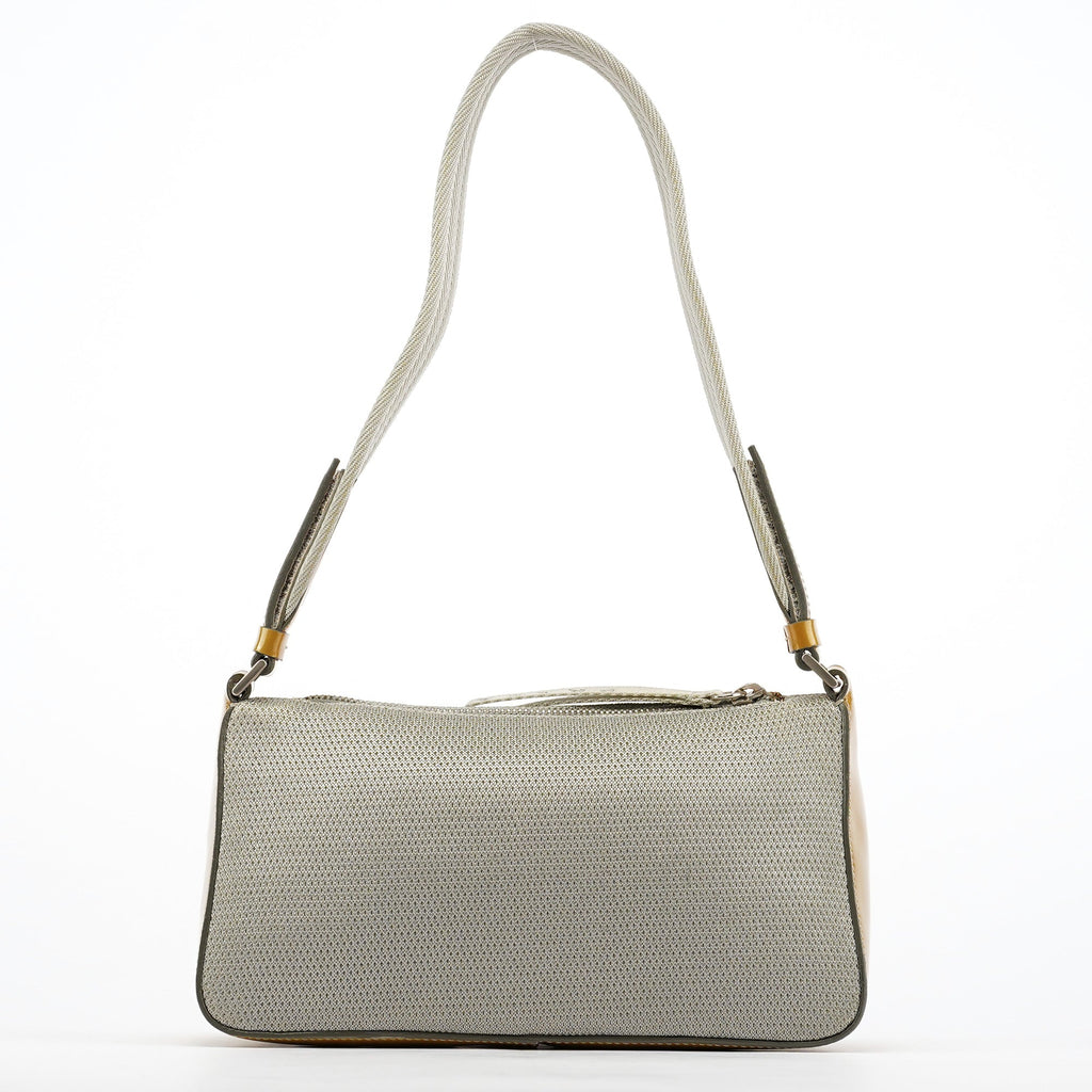 B9936 Silver Bike Lux Shoulder Bag