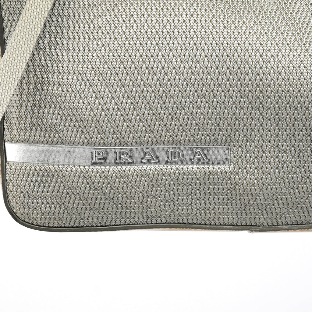 B9936 Silver Bike Lux Shoulder Bag