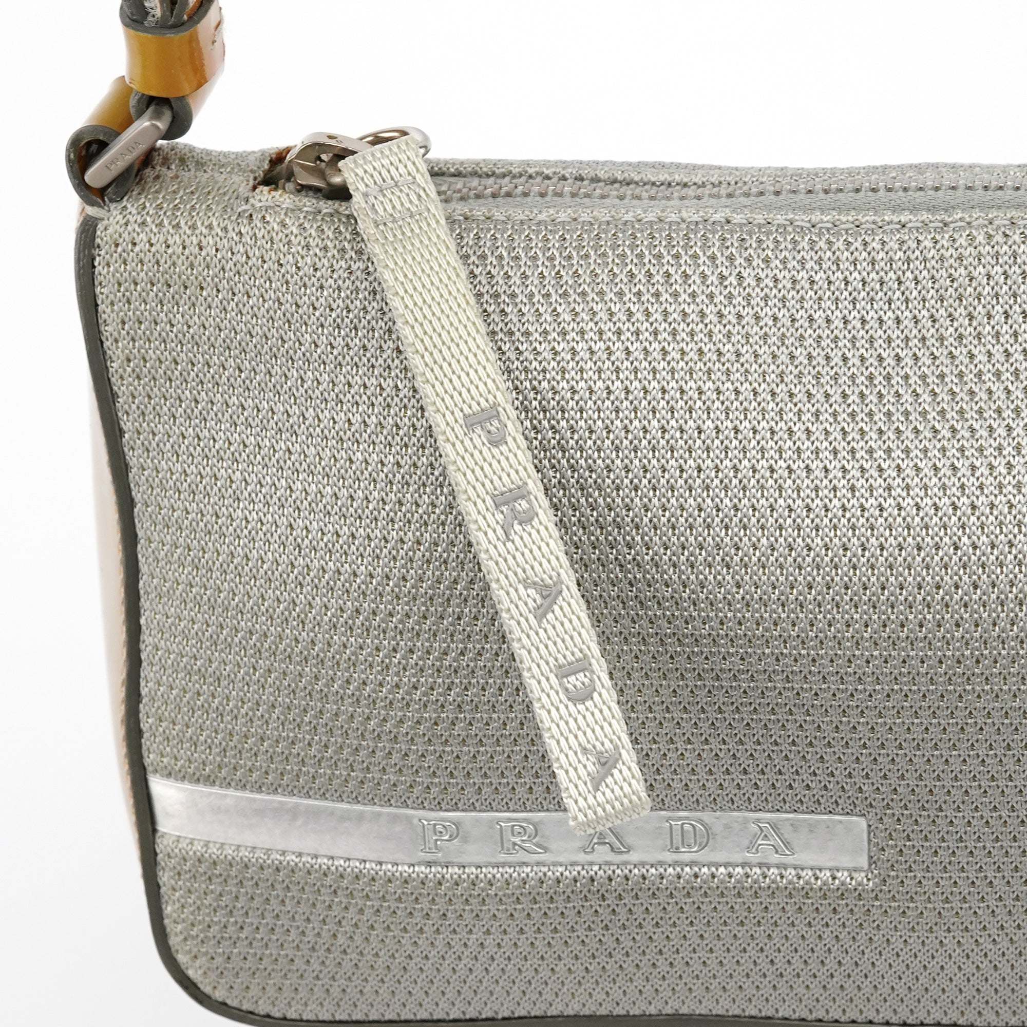 B9936 Silver Bike Lux Shoulder Bag