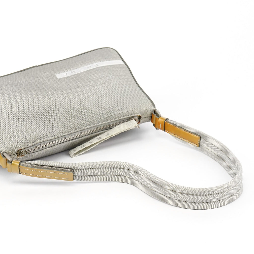 B9936 Silver Bike Lux Shoulder Bag
