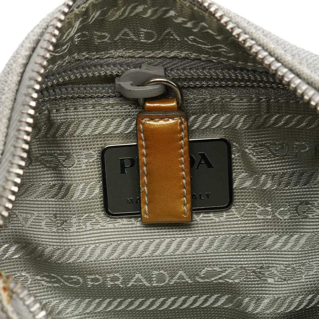 B9936 Silver Bike Lux Shoulder Bag