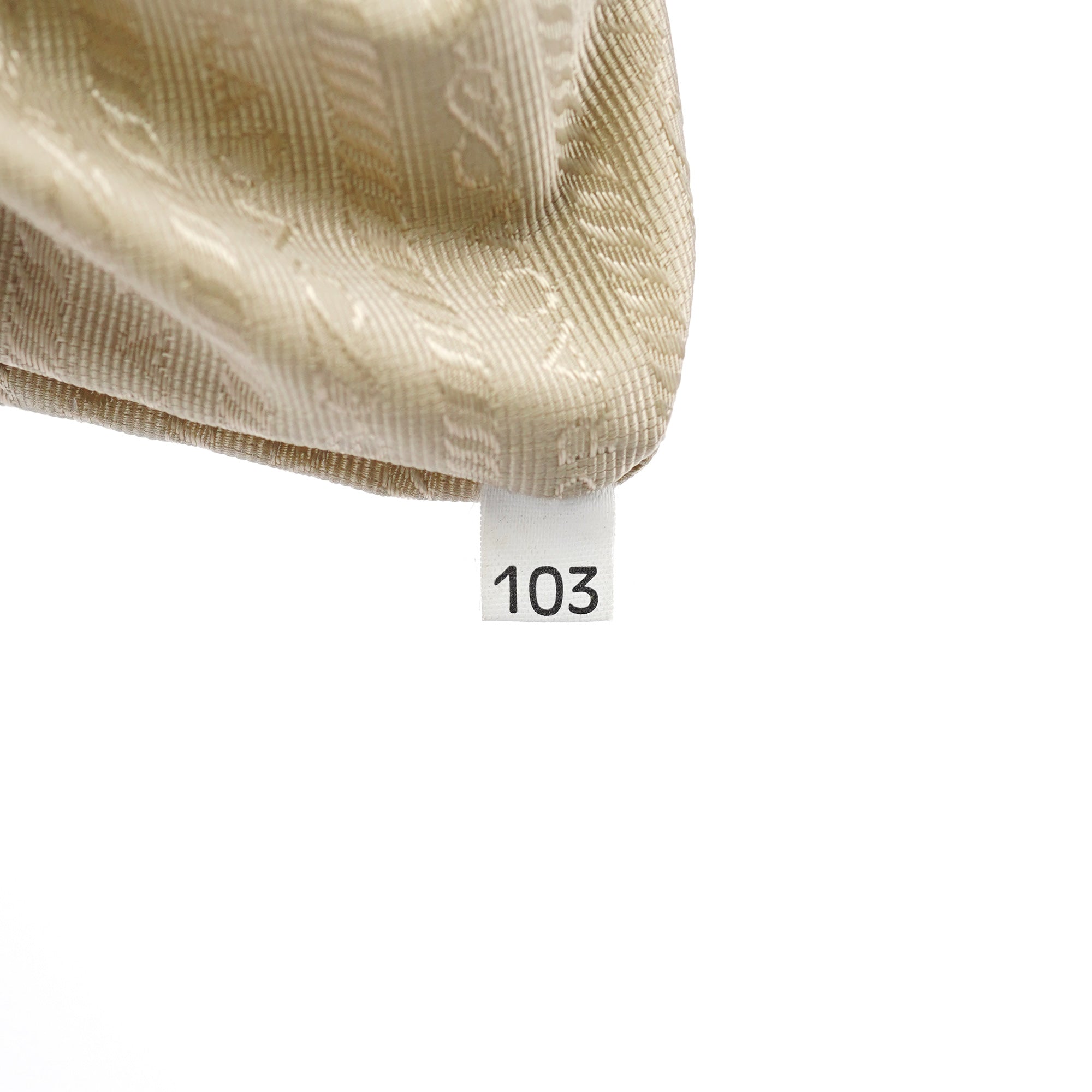 Beige Abstract Print Tessuto Nylon Tote Bag