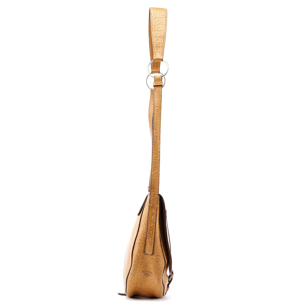 Beige Belt Shoulder Bag