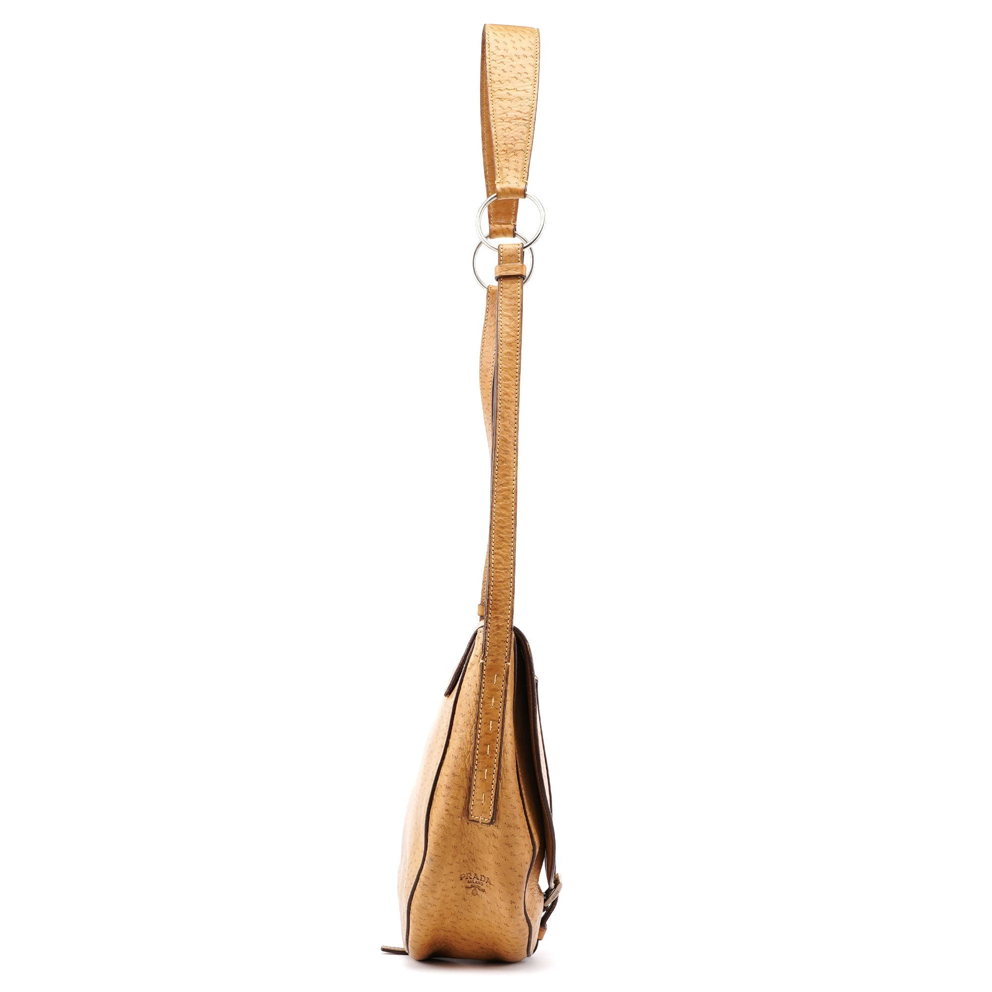 Beige Belt Shoulder Bag