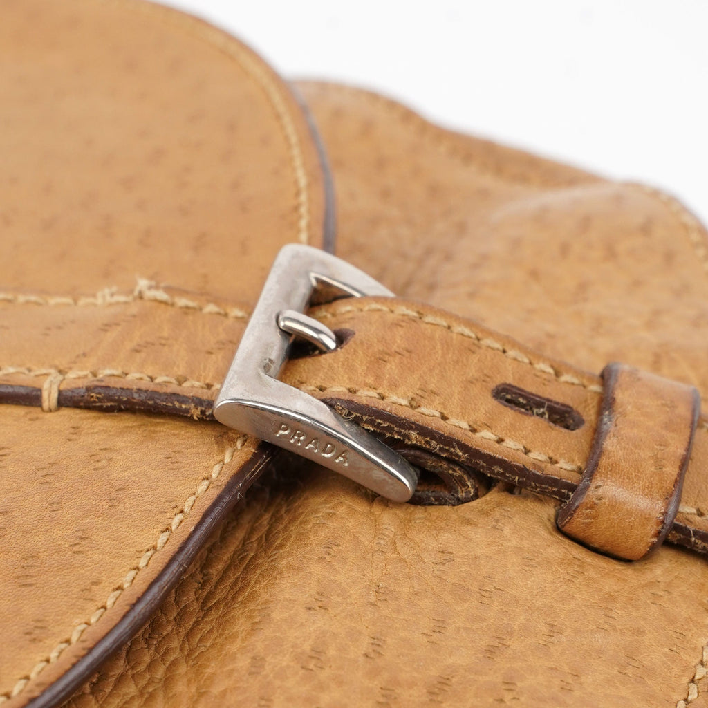 Beige Belt Shoulder Bag