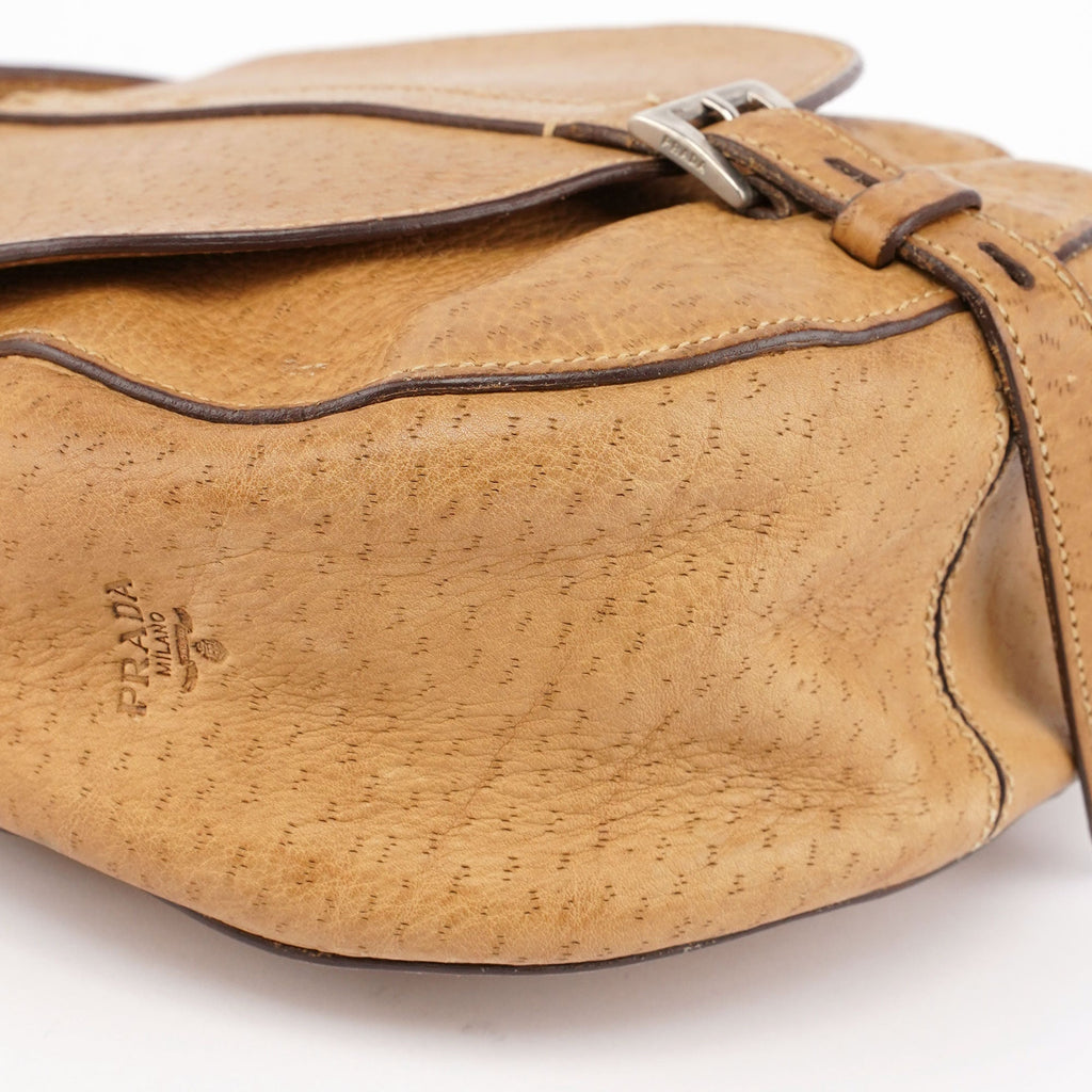 Beige Belt Shoulder Bag