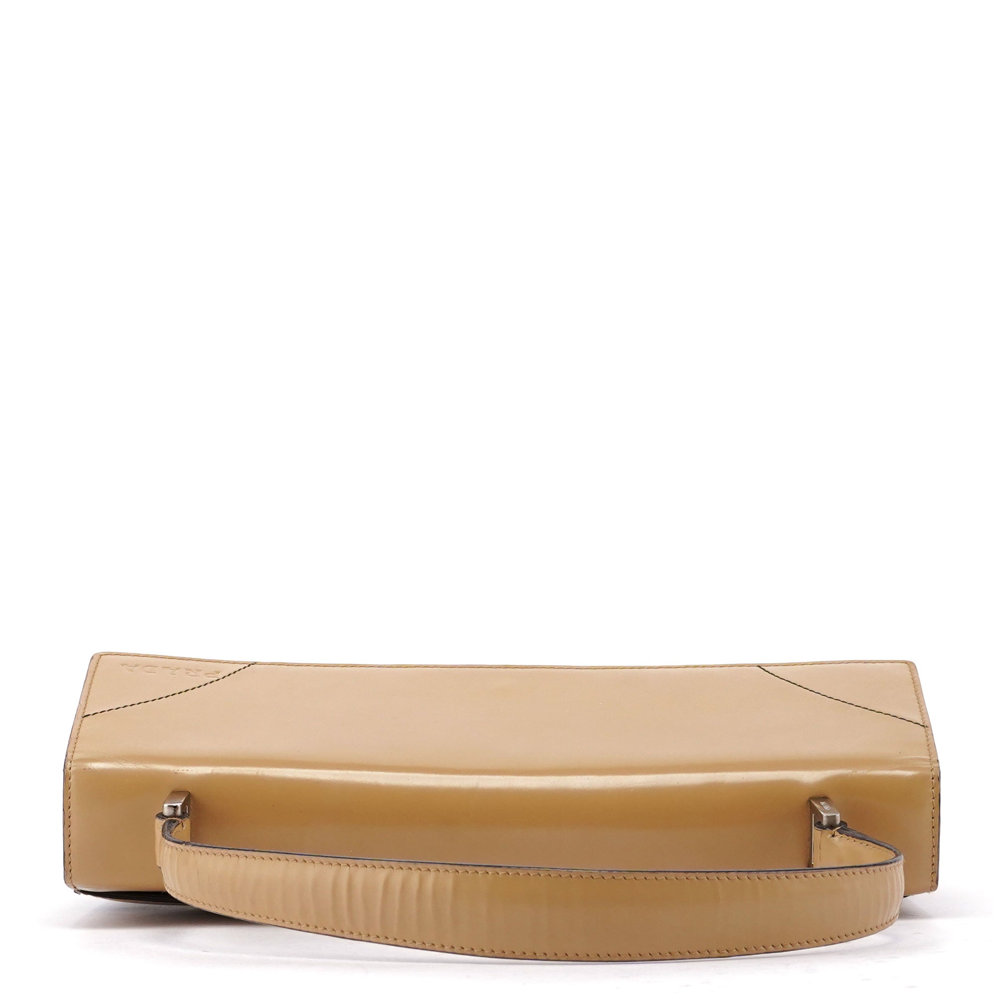 Beige Brown Spazzolato Handbag