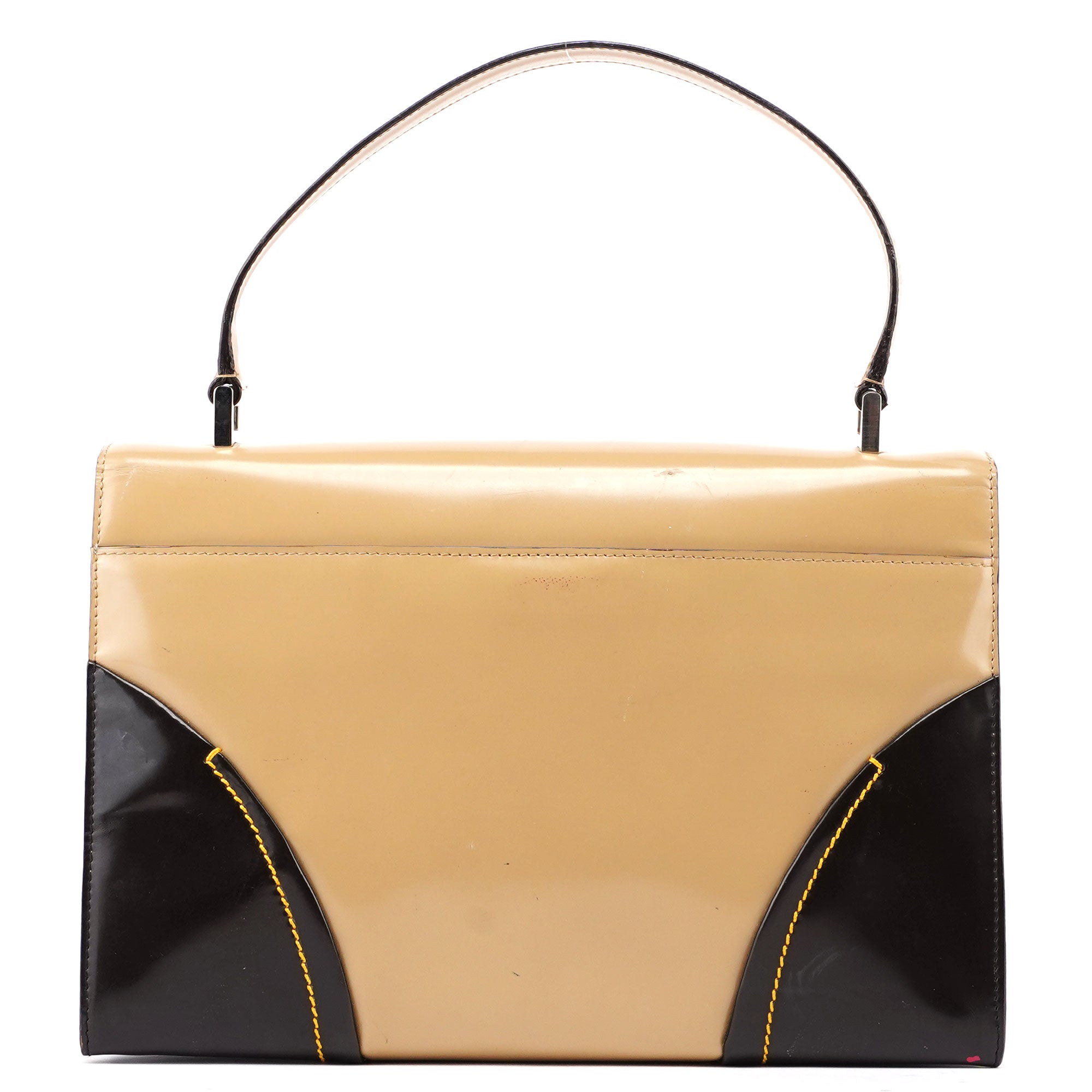Beige Brown Spazzolato Handbag