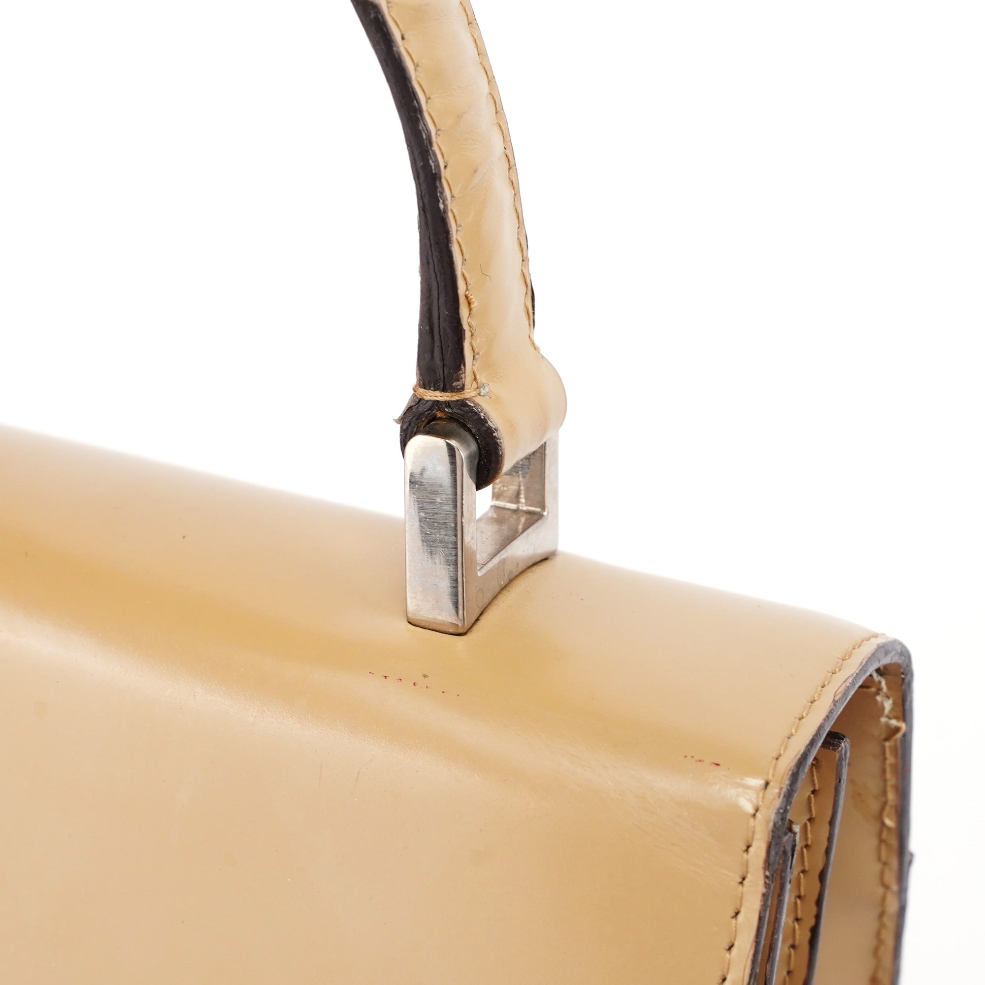 Beige Brown Spazzolato Handbag