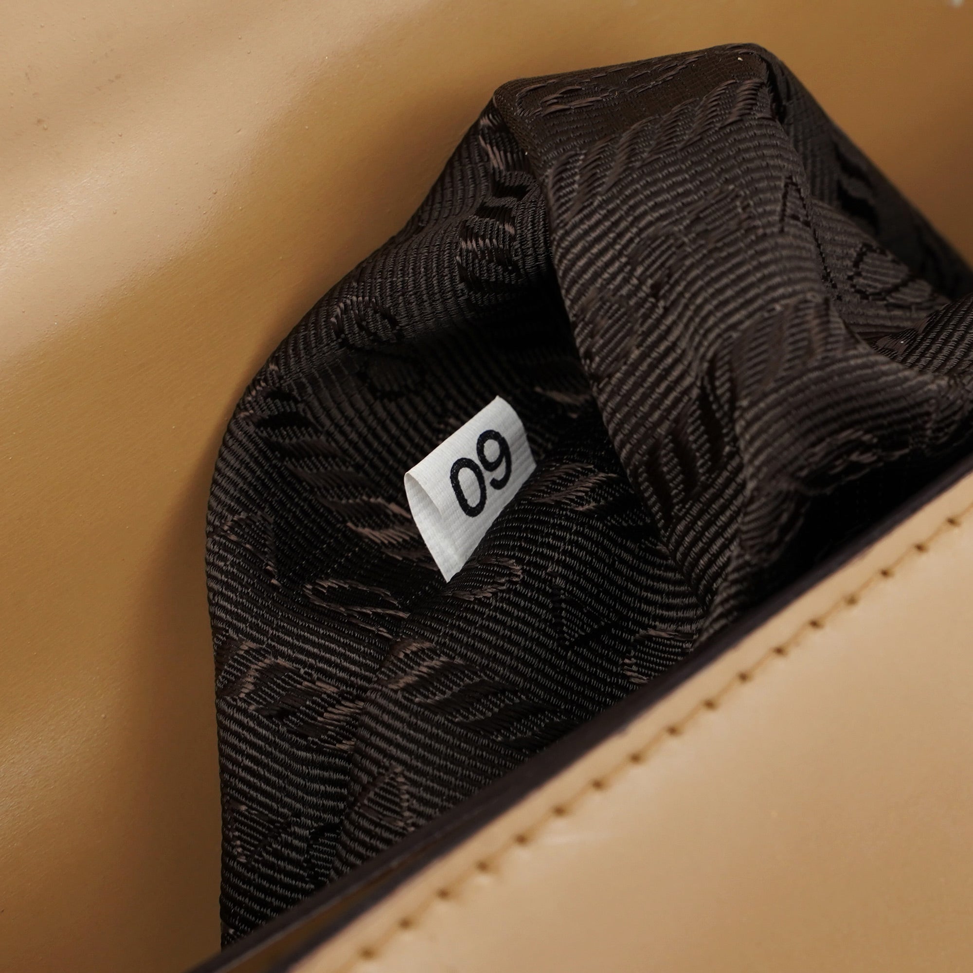 Beige Brown Spazzolato Handbag