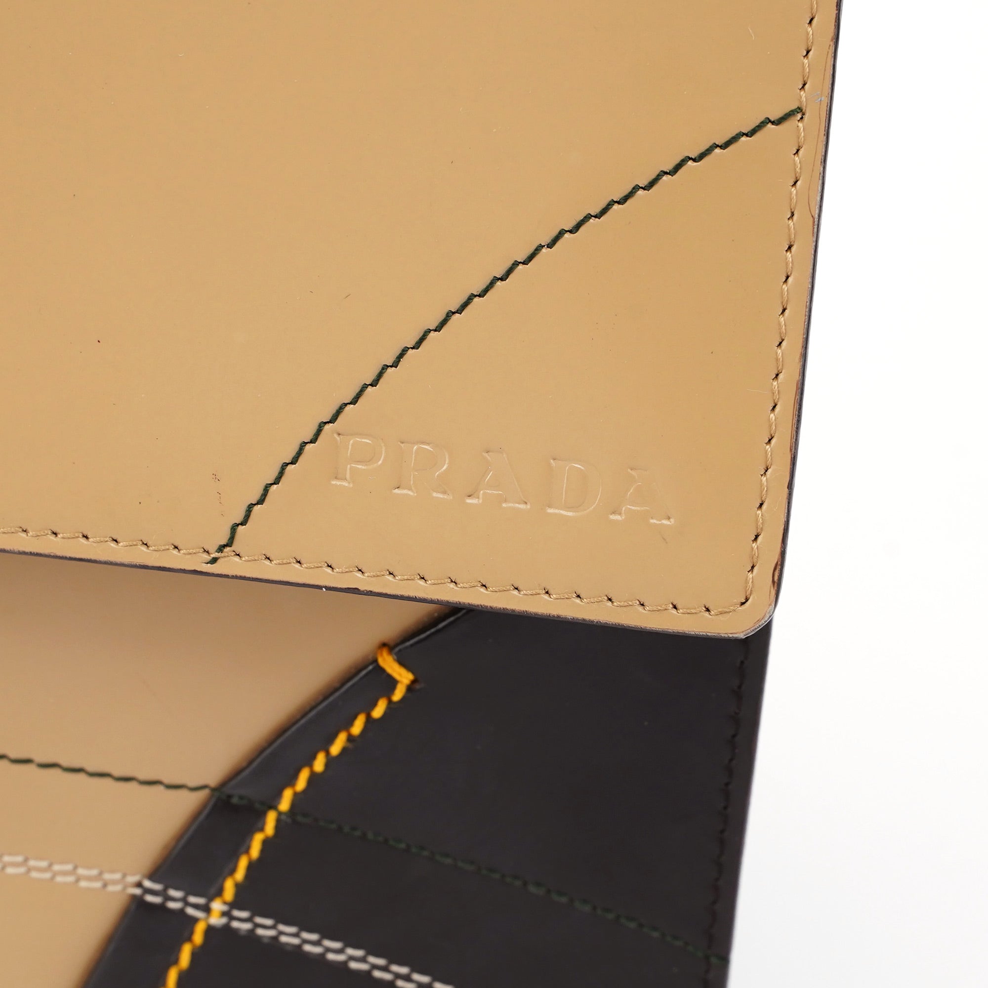 Beige Brown Spazzolato Handbag