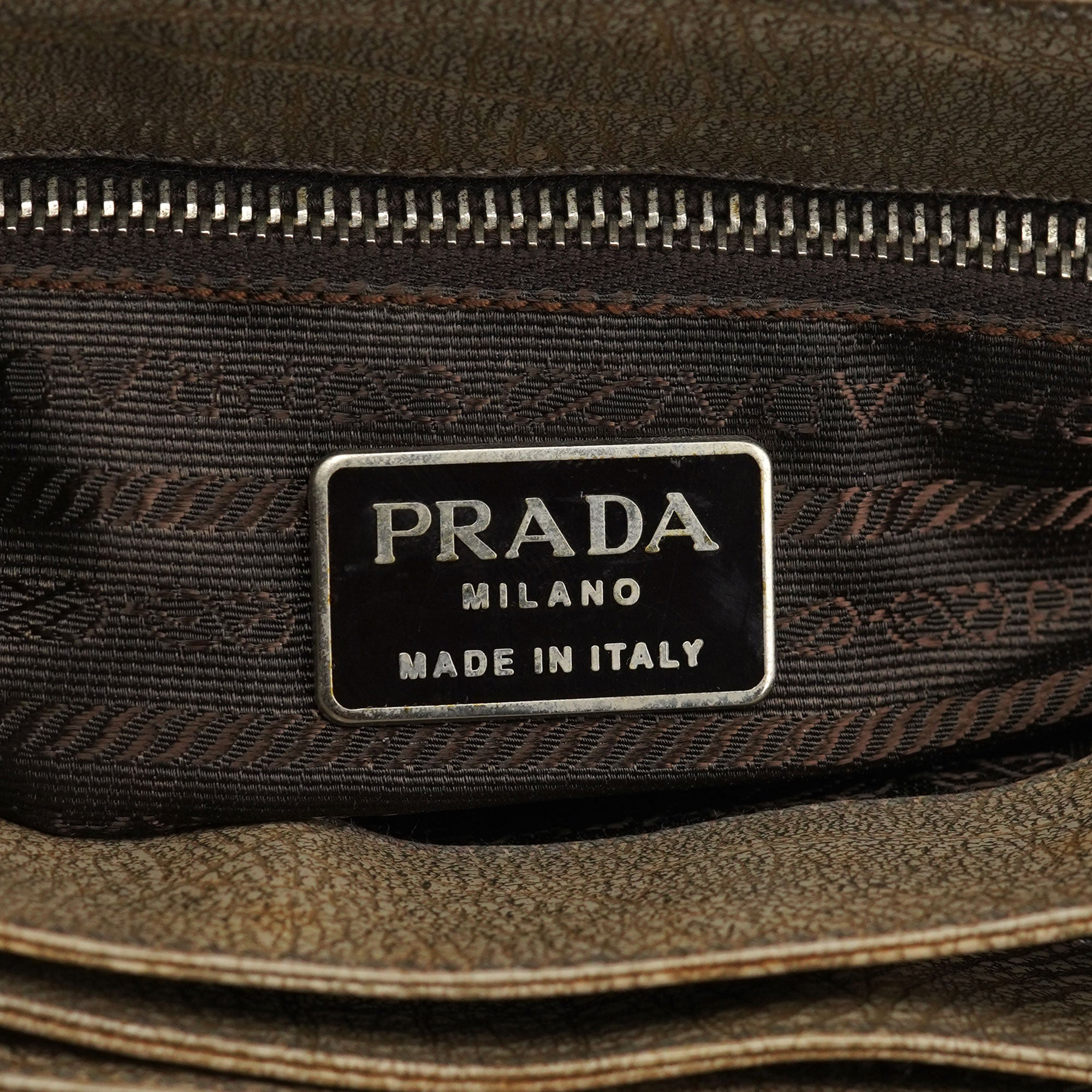 Beige Lama Leather Belt Shoulder Bag