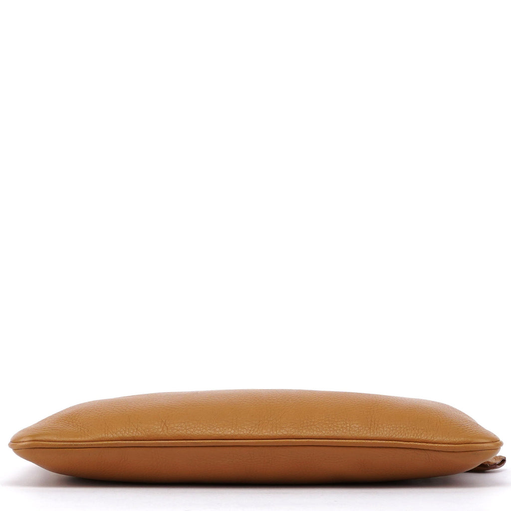 Beige Leather Shoulder Bag