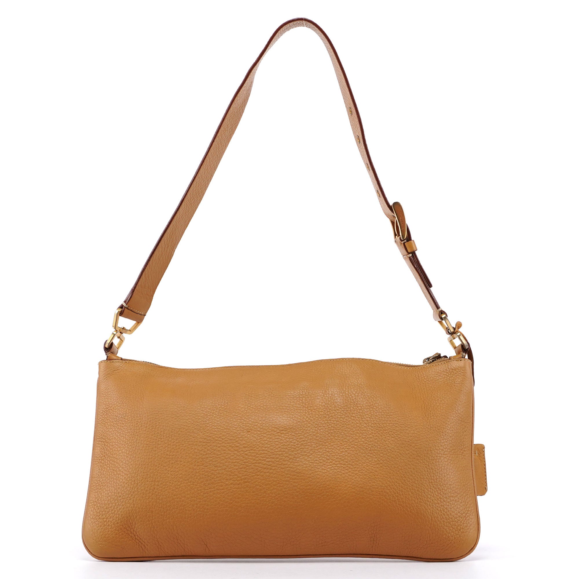 Beige Leather Shoulder Bag