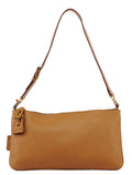 Beige Leather Shoulder Bag