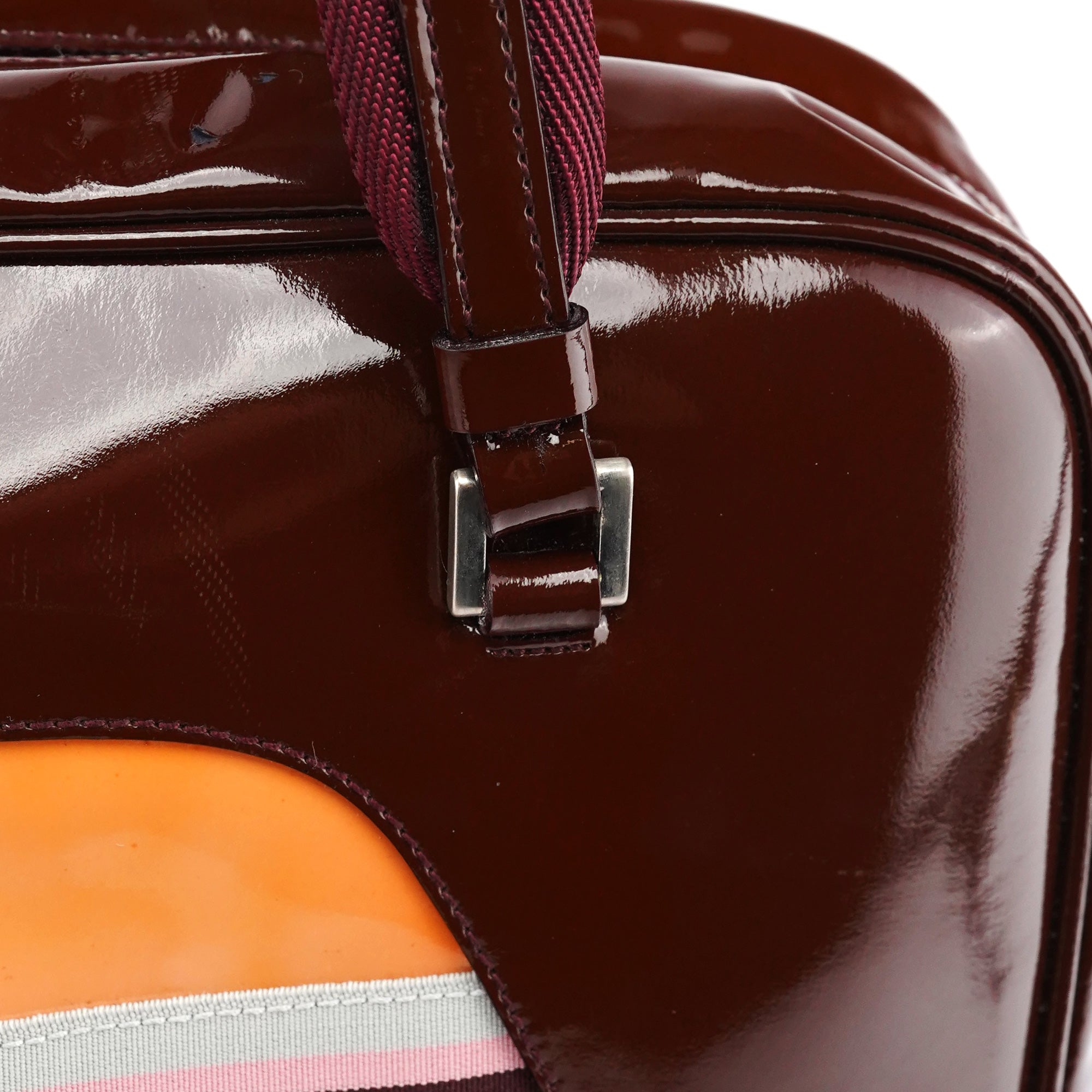 Beige Orange Spazzolato Bowling Sport Bag