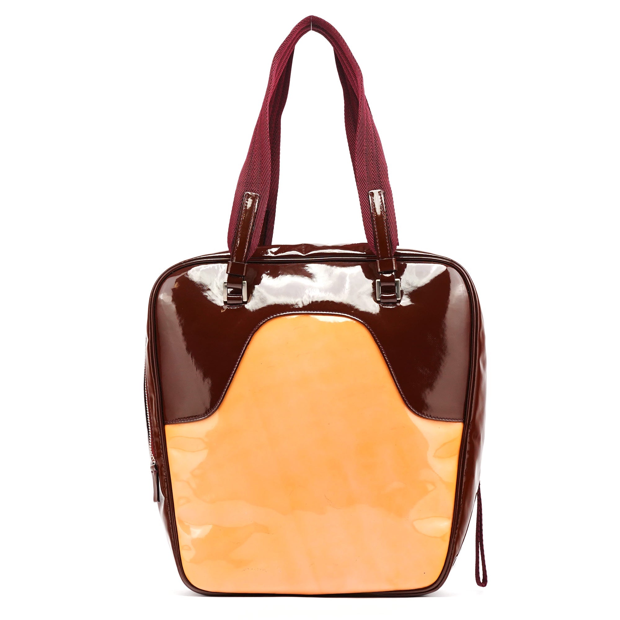 Beige Orange Spazzolato Bowling Sport Bag